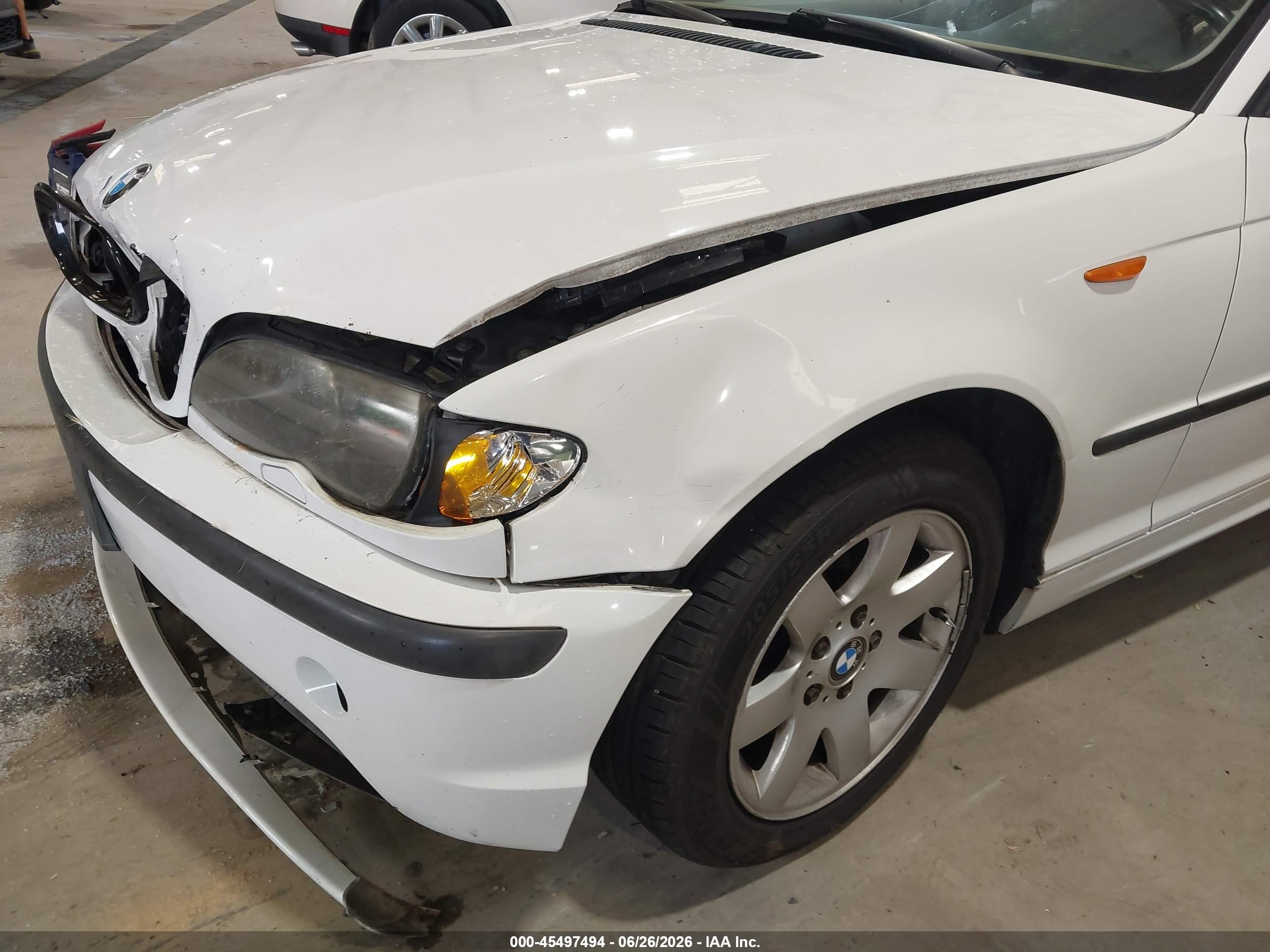 2002 Bmw 3 Series 325xi White vin: WBAEU33492PF68316