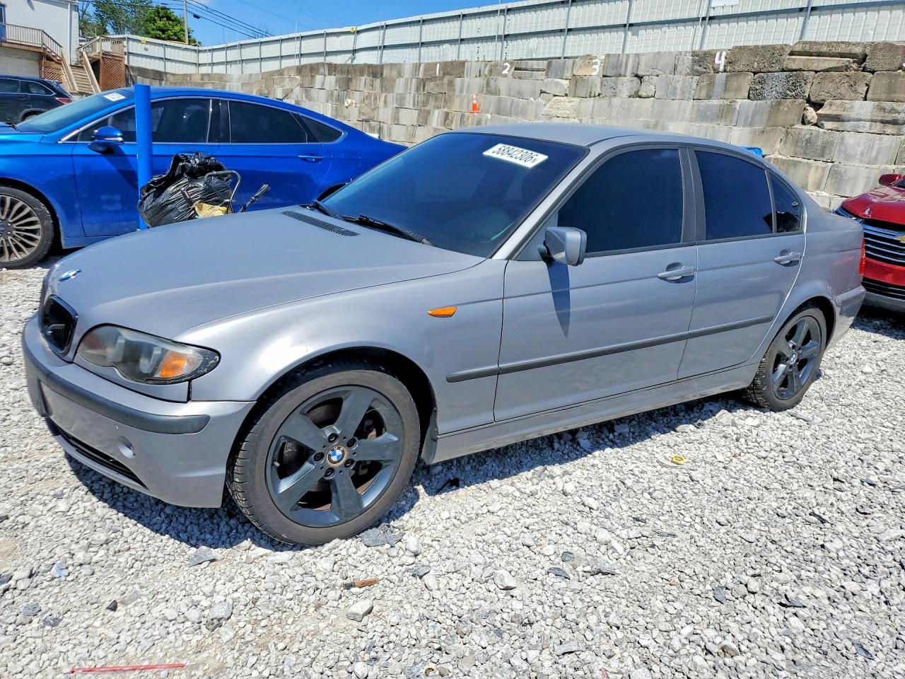2004 Bmw 325 Xi Silver vin: WBAEU33494PR14011