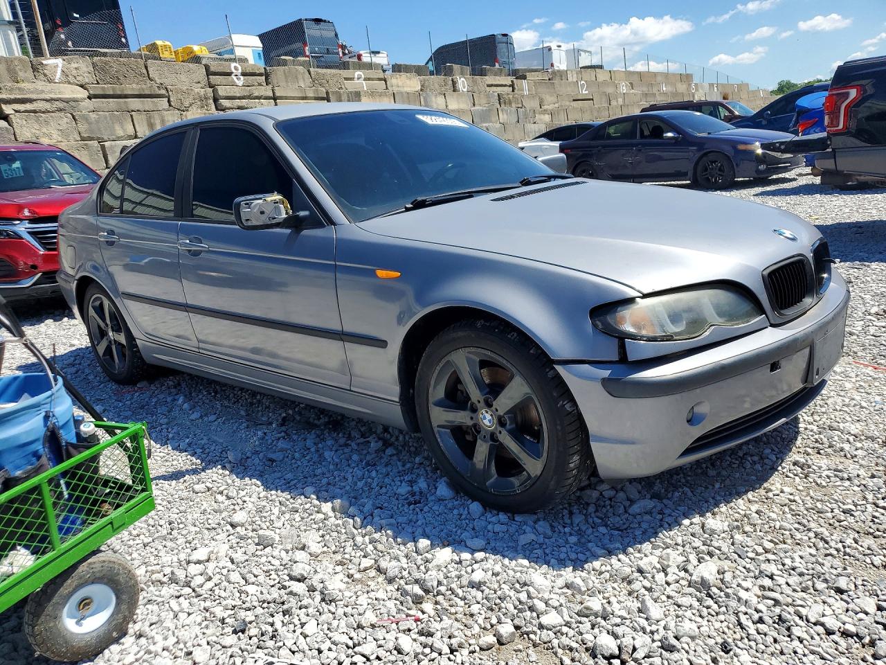 2004 Bmw 325 Xi Silver vin: WBAEU33494PR14011