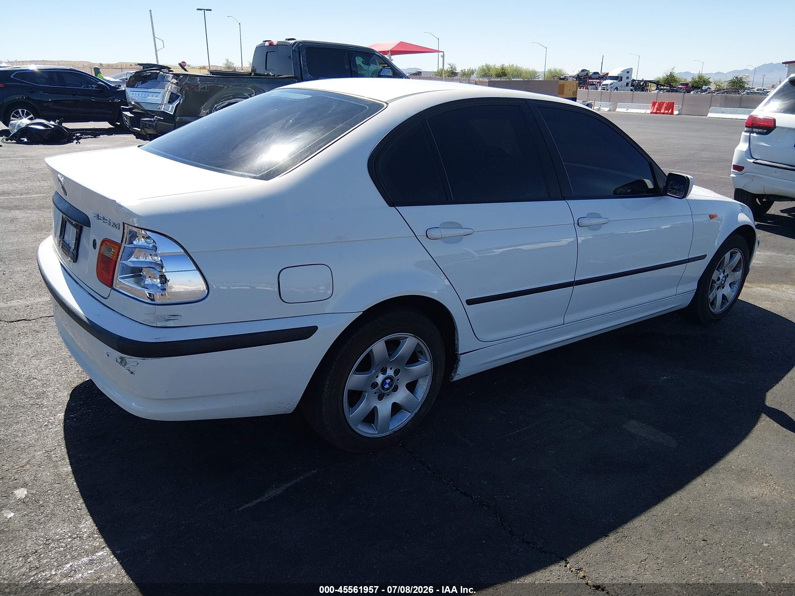2005 Bmw 325xi White vin: WBAEU33495PR16195