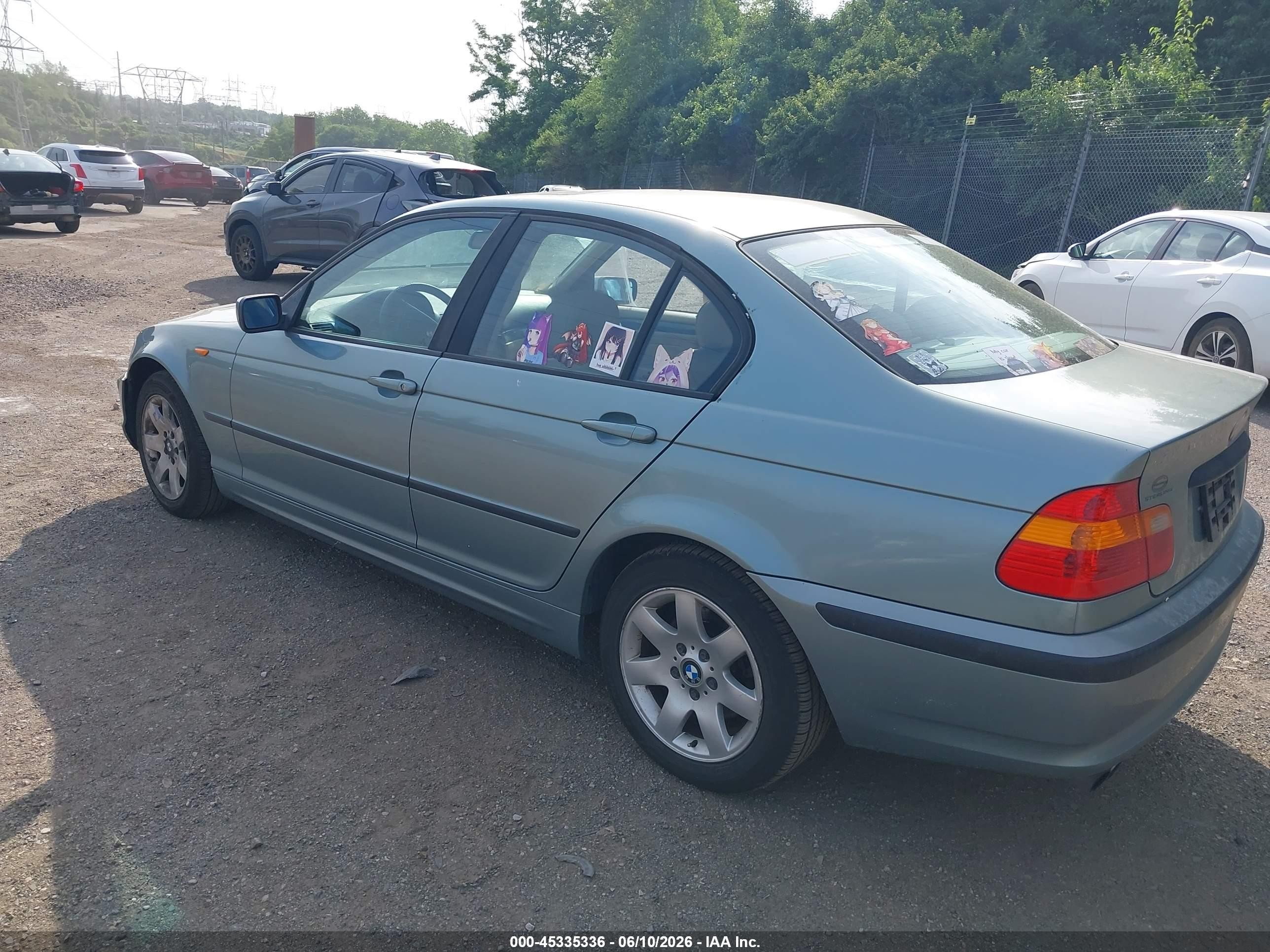 2003 Bmw 3 Series 325xi Blue vin: WBAEU334X3PM58633