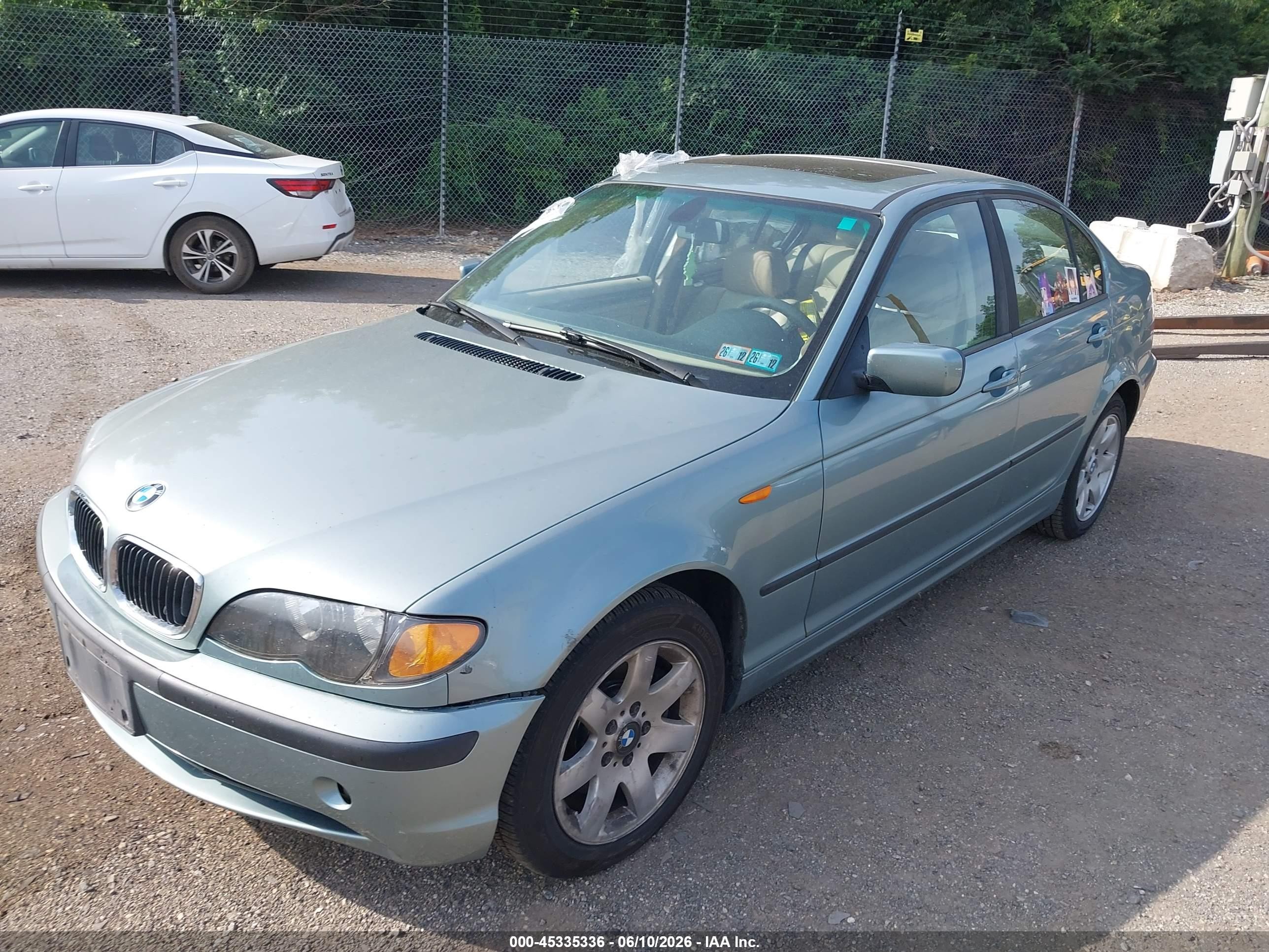 2003 Bmw 3 Series 325xi Blue vin: WBAEU334X3PM58633