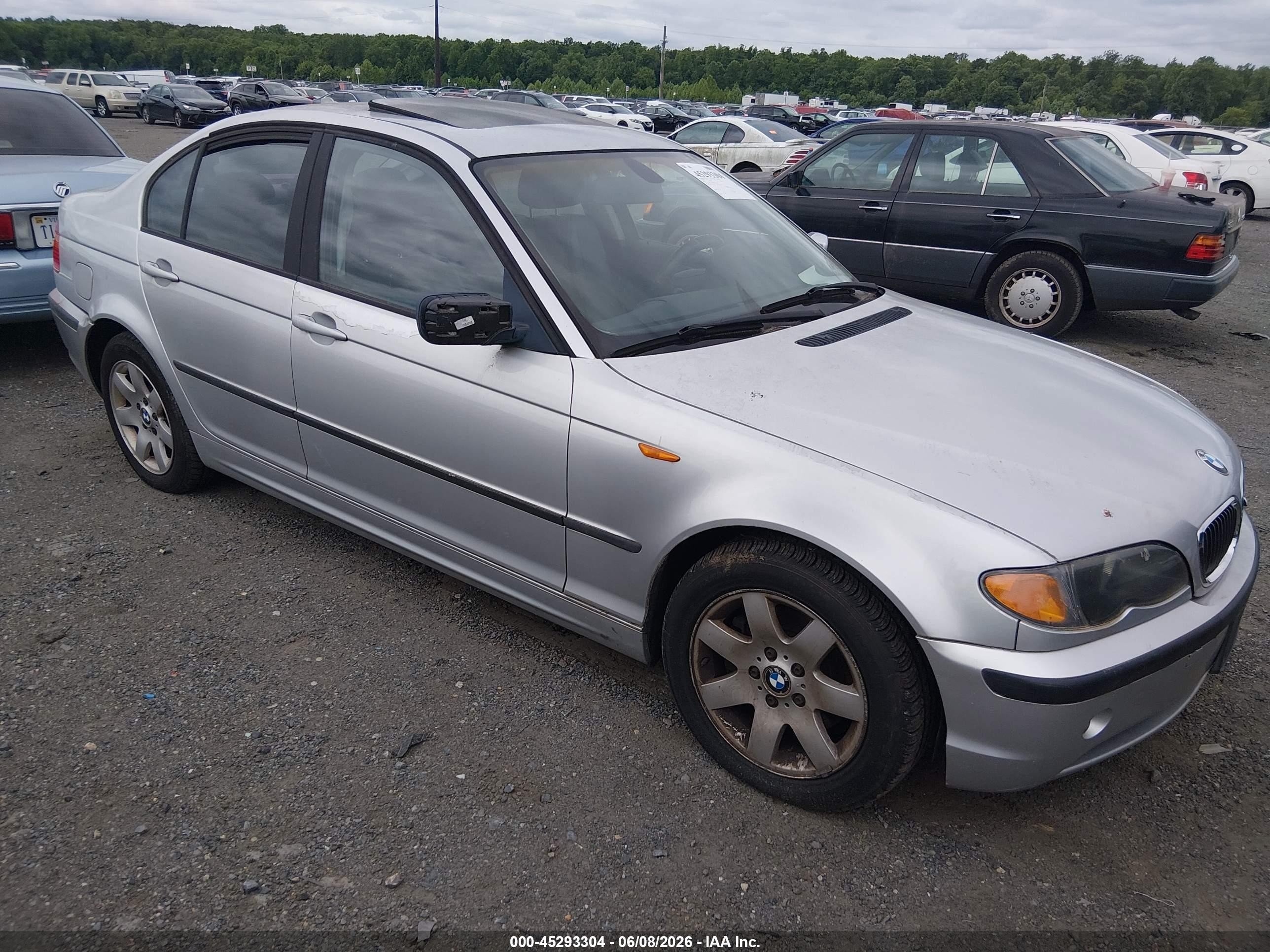 2004 Bmw 325xi   Silver vin: WBAEU334X4PM61095