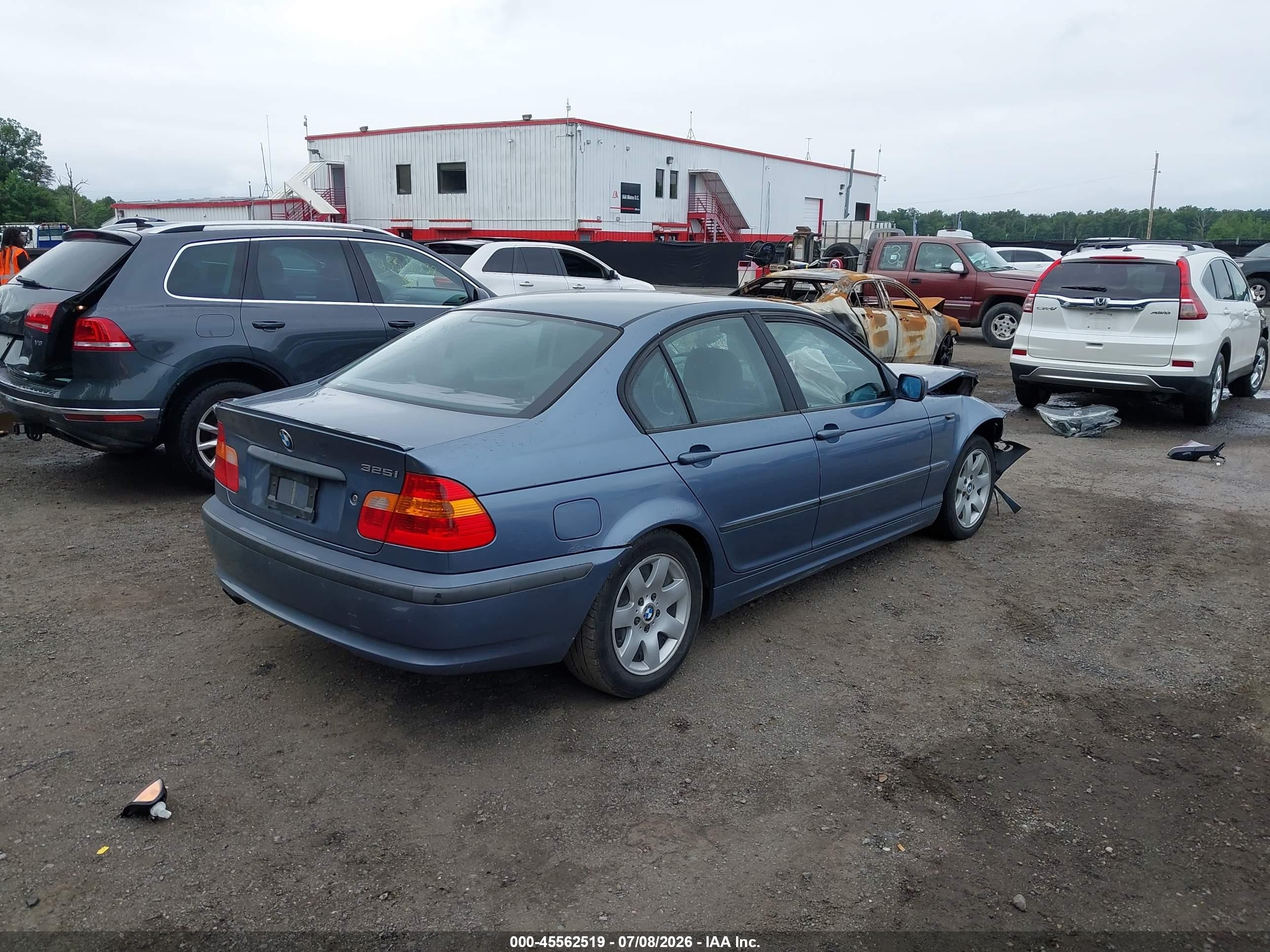 2002 Bmw 3 Series 325i Blue vin: WBAEV33402KL67279