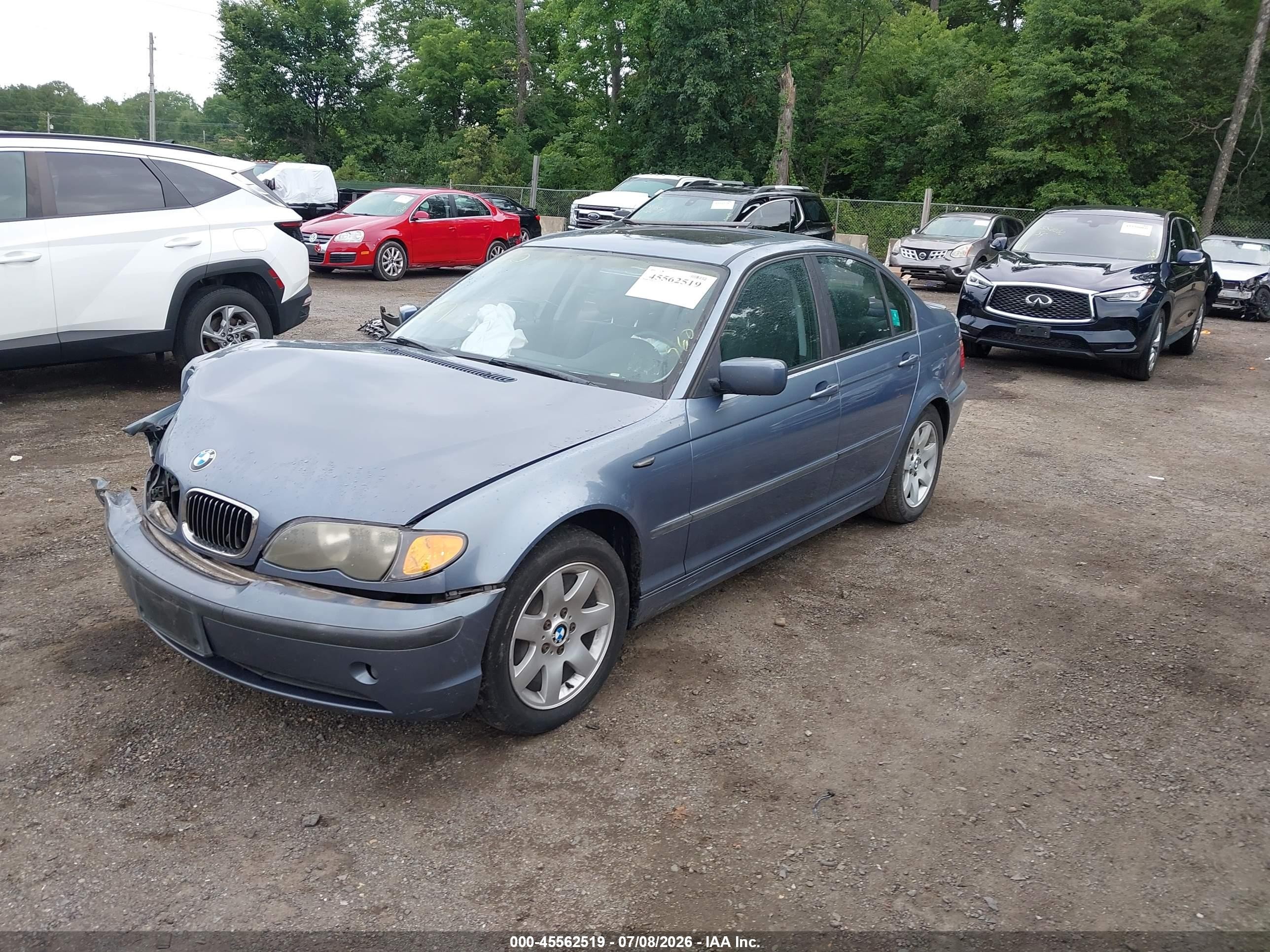 2002 Bmw 3 Series 325i Blue vin: WBAEV33402KL67279