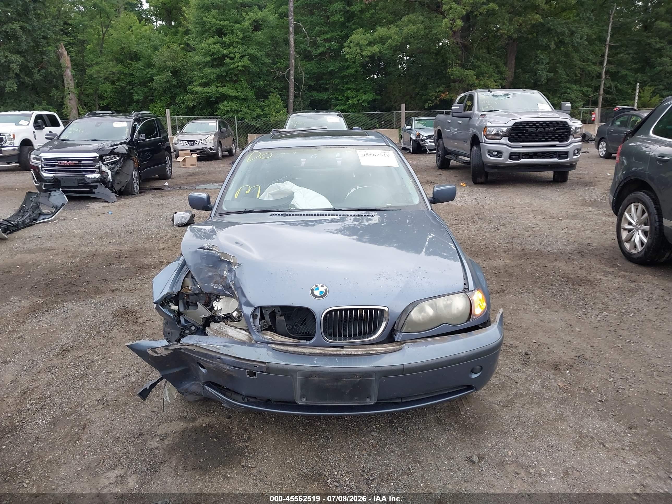 2002 Bmw 3 Series 325i Blue vin: WBAEV33402KL67279