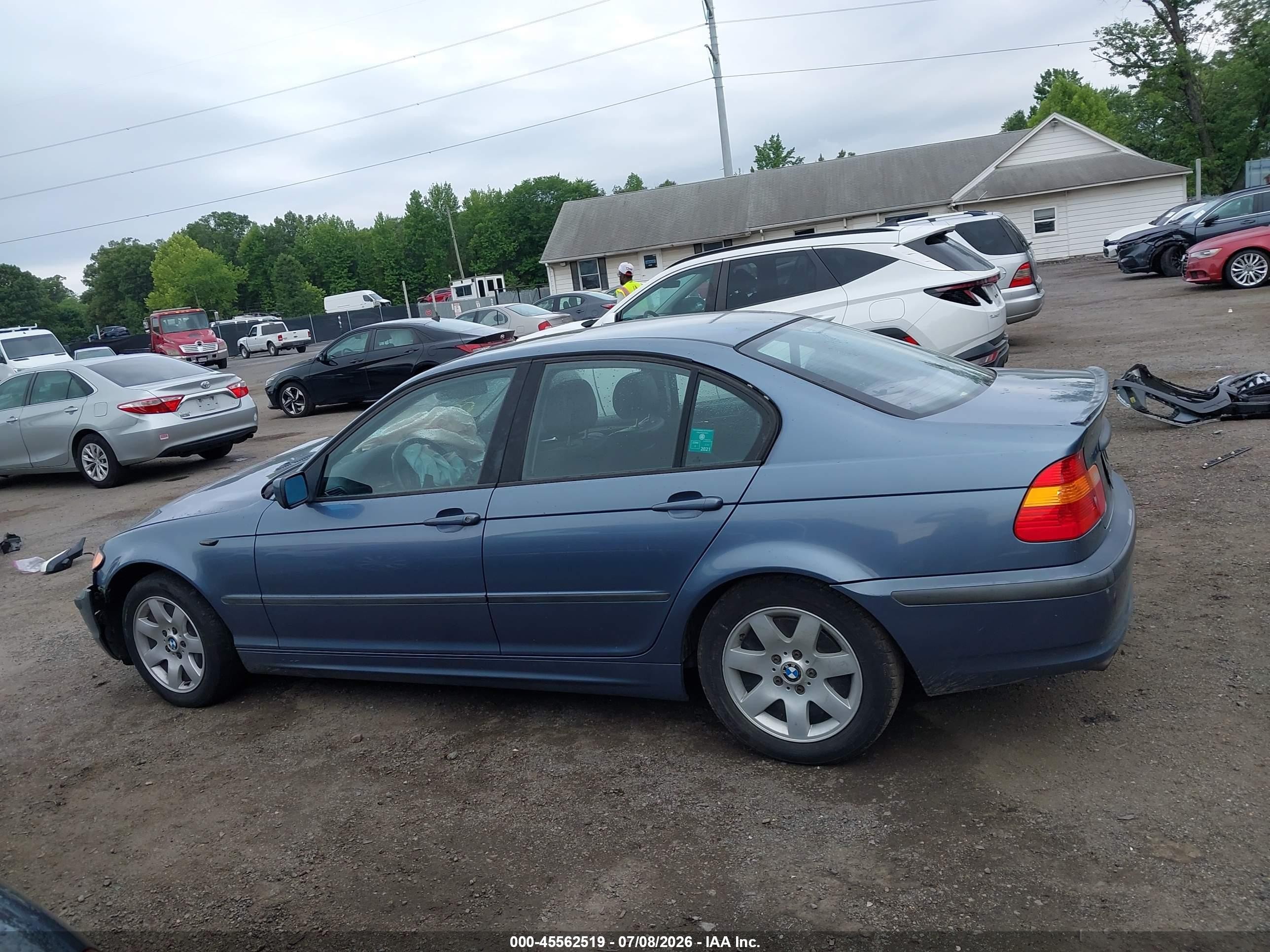 2002 Bmw 3 Series 325i Blue vin: WBAEV33402KL67279