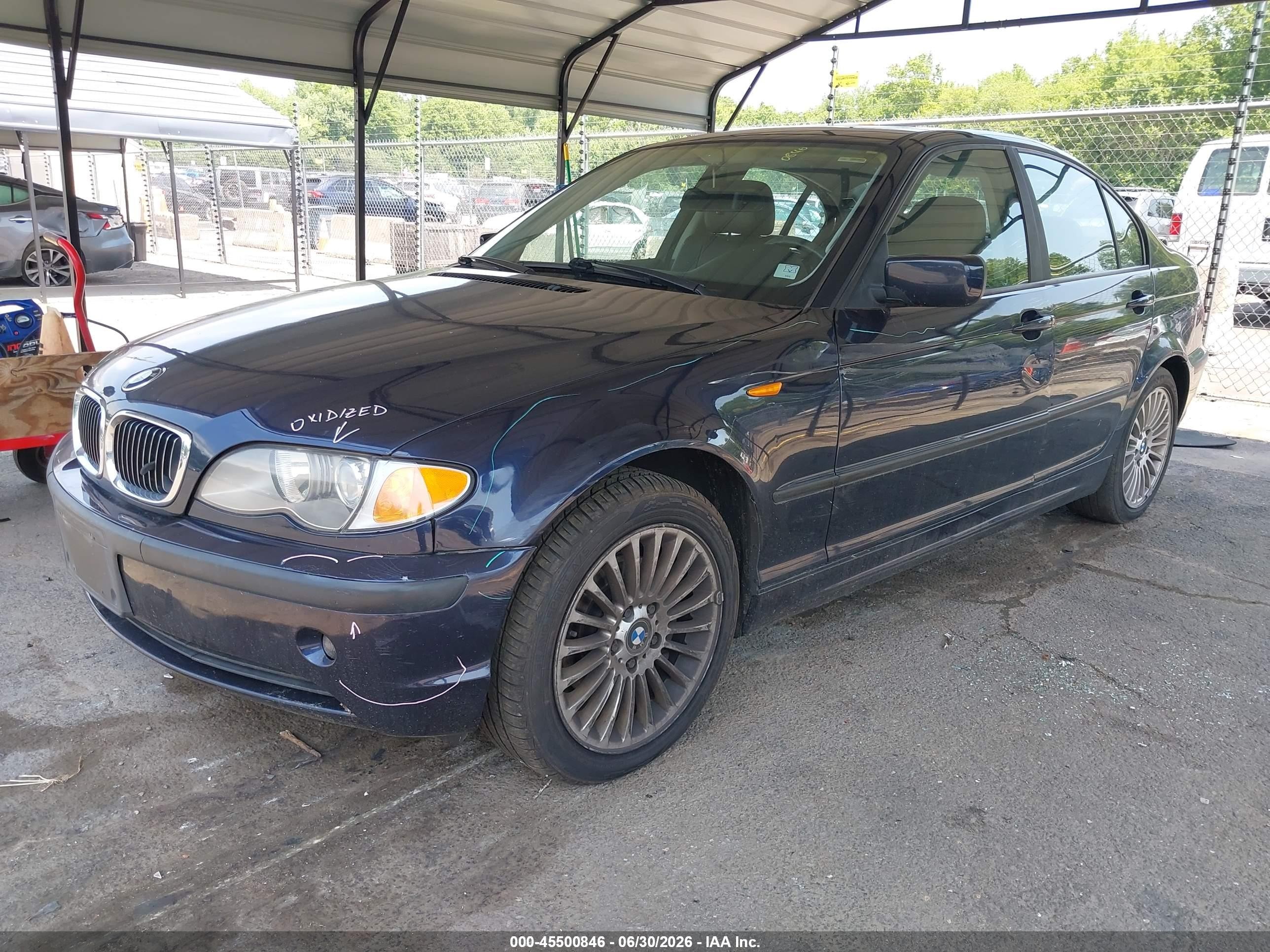 2002 Bmw 325i Blue vin: WBAEV33412PD55597