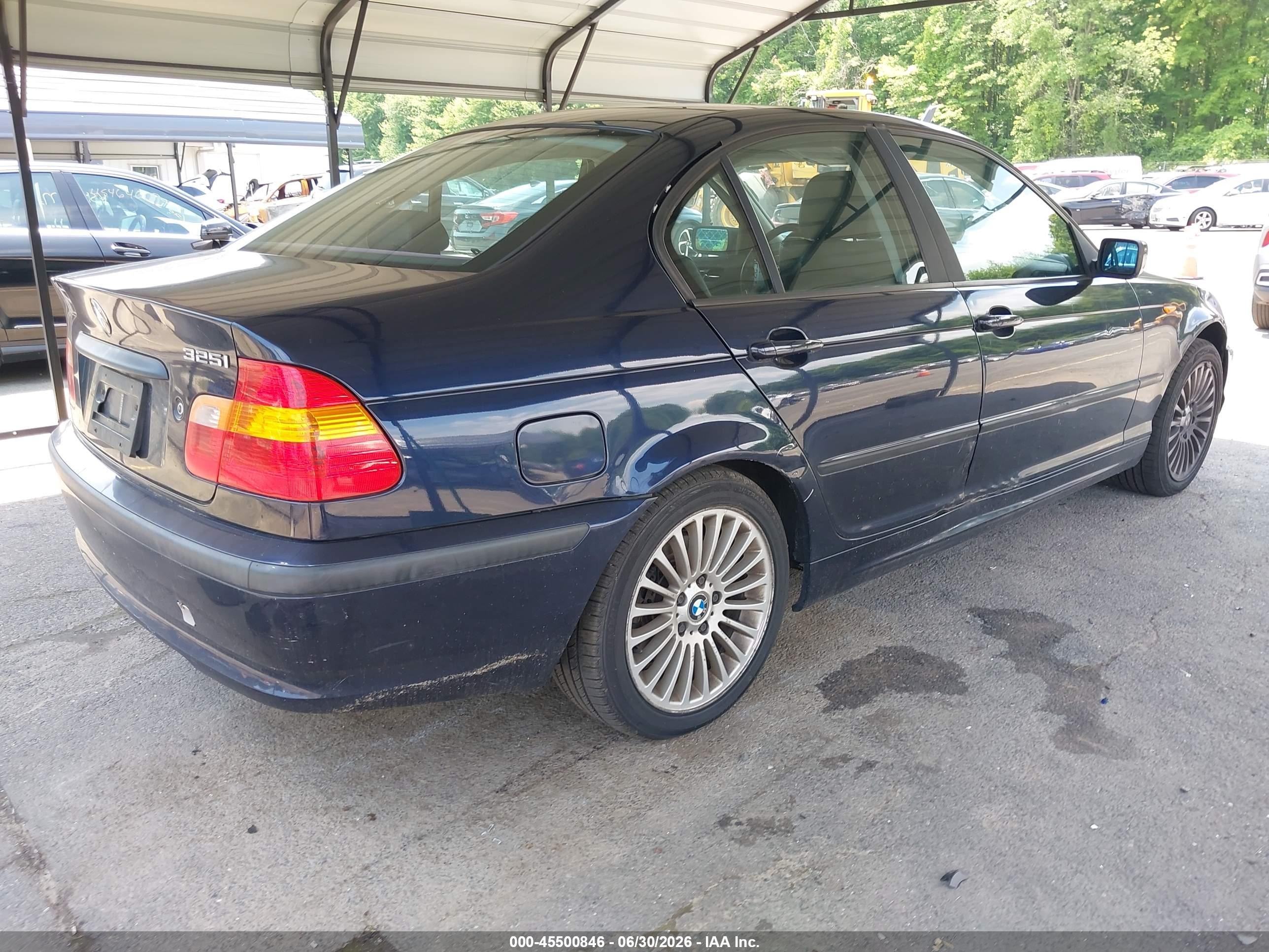 2002 Bmw 325i Blue vin: WBAEV33412PD55597