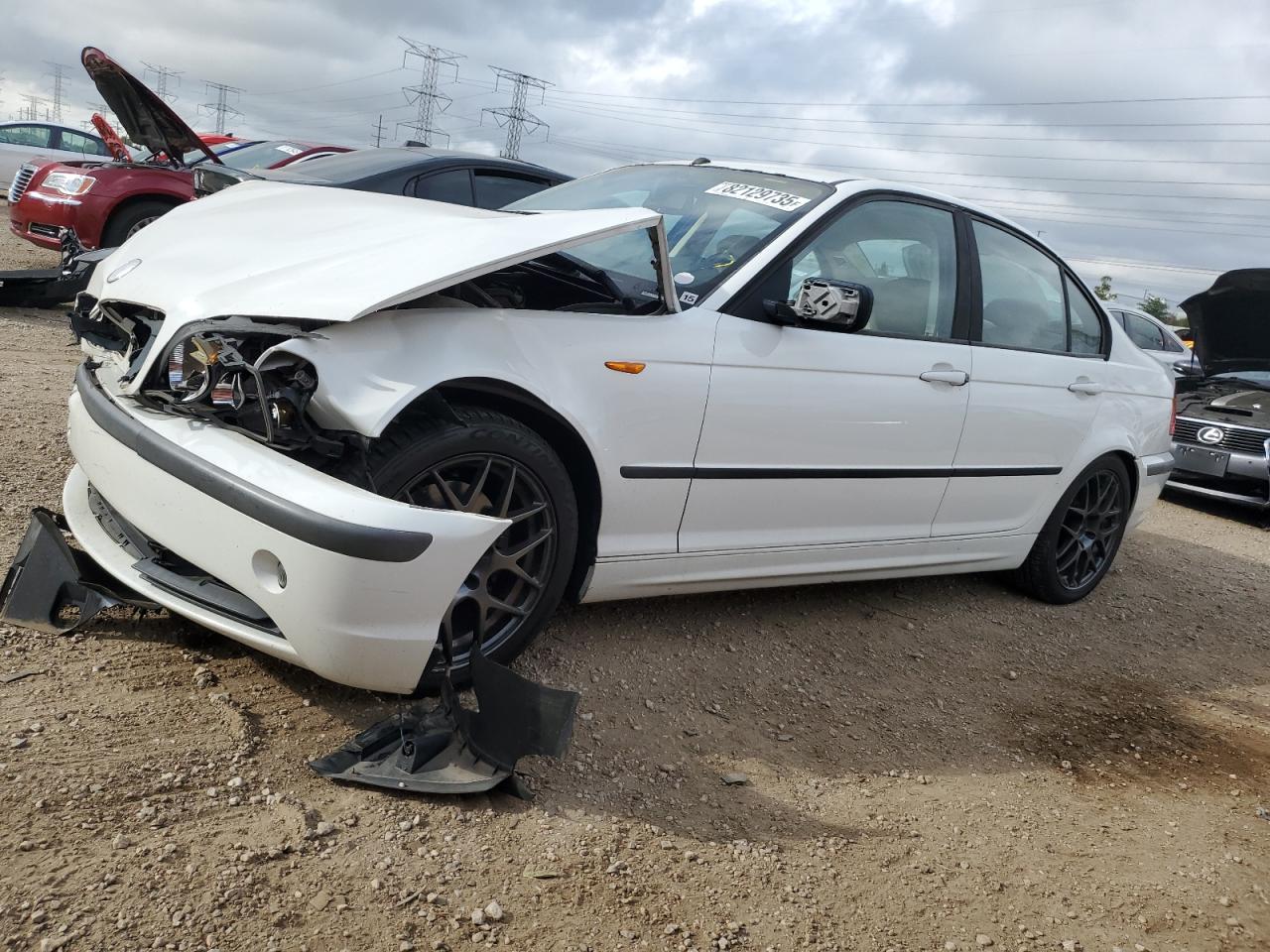 2002 Bmw 325 I White vin: WBAEV33422KL71432