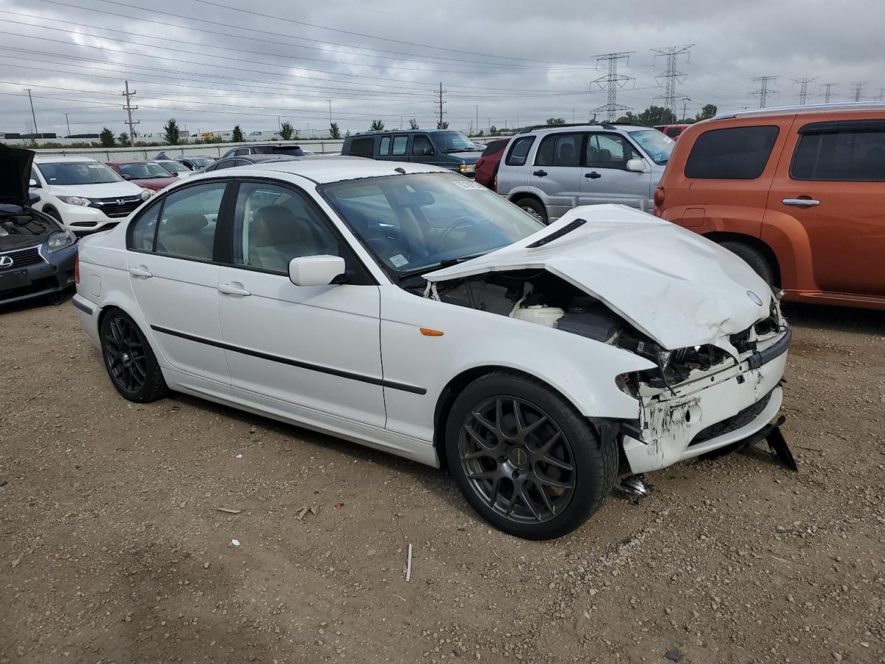 2002 Bmw 325 I White vin: WBAEV33422KL71432