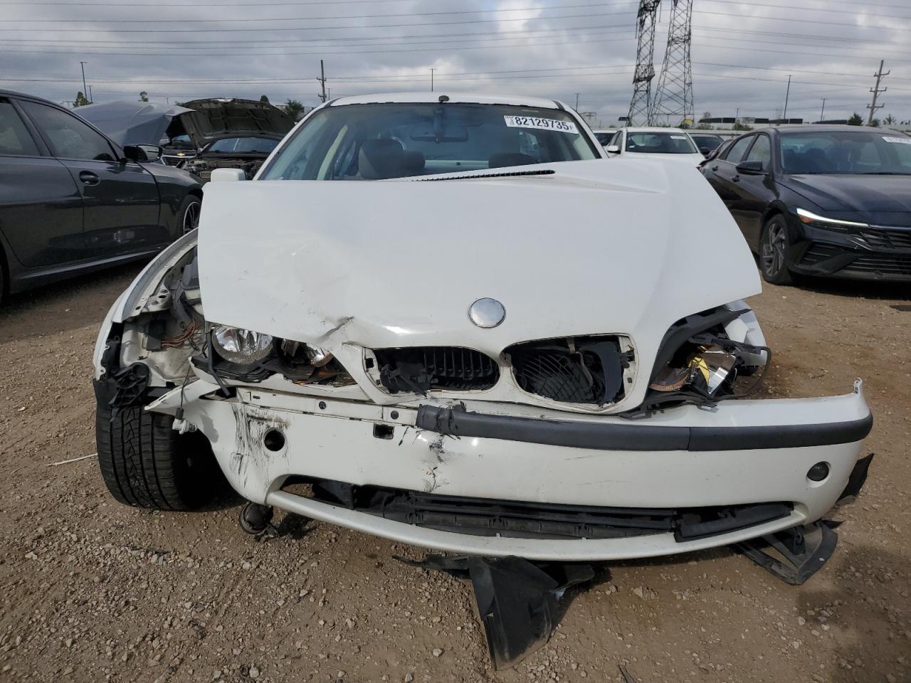 2002 Bmw 325 I White vin: WBAEV33422KL71432