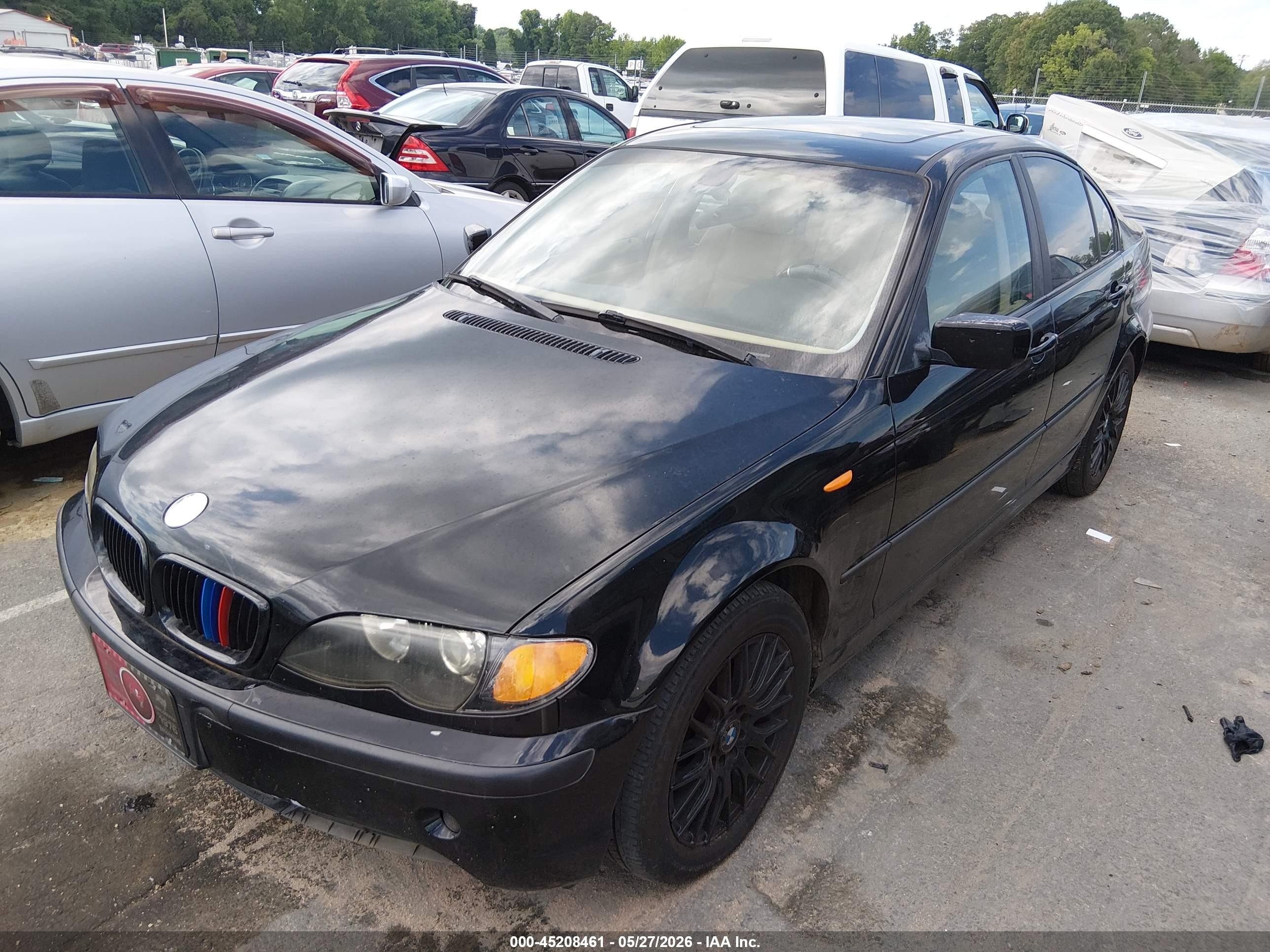 2003 Bmw 325i   Черный vin: WBAEV33423KL87132