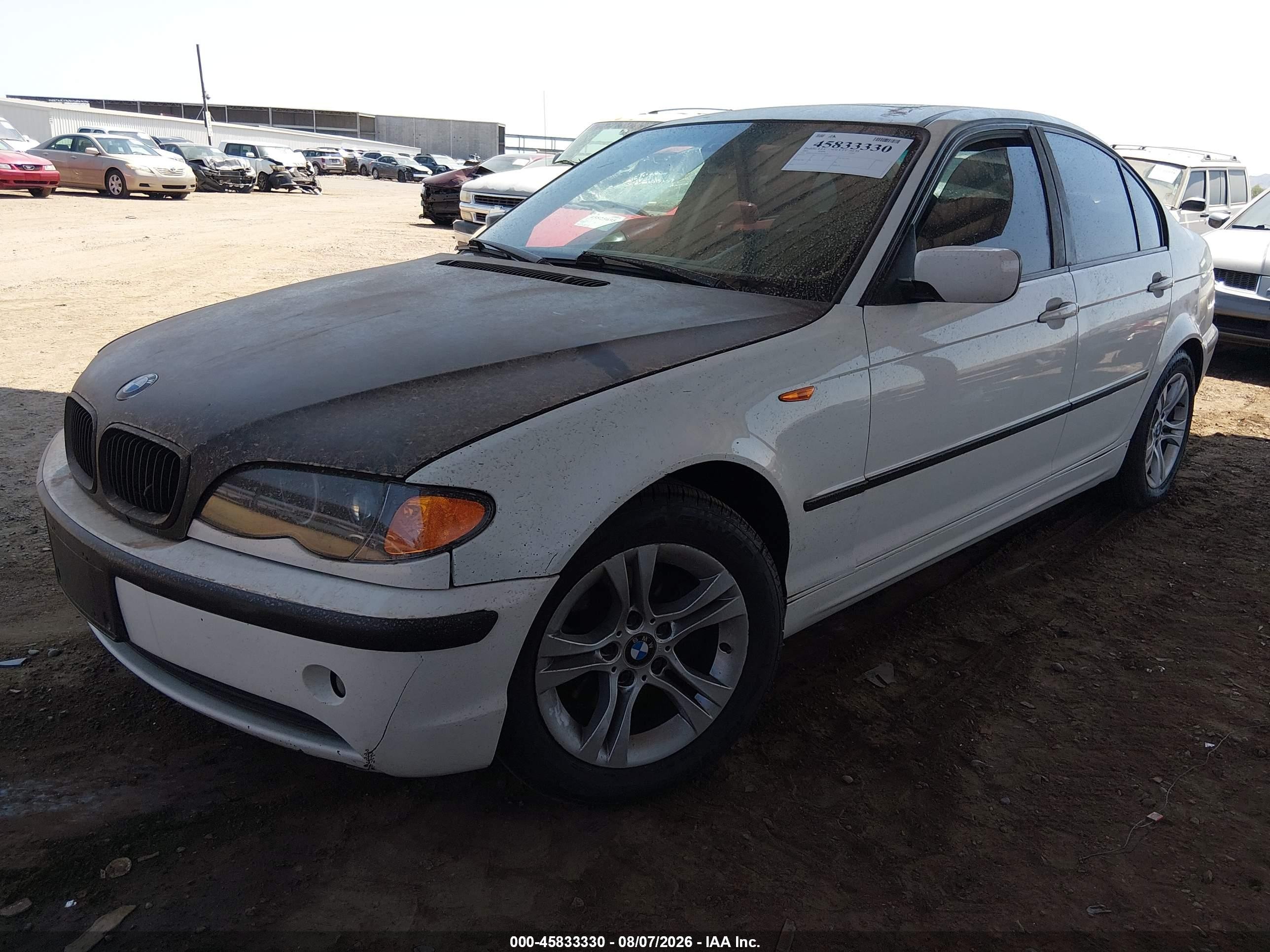 2005 Bmw 325i   Белый vin: WBAEV33425KW18923