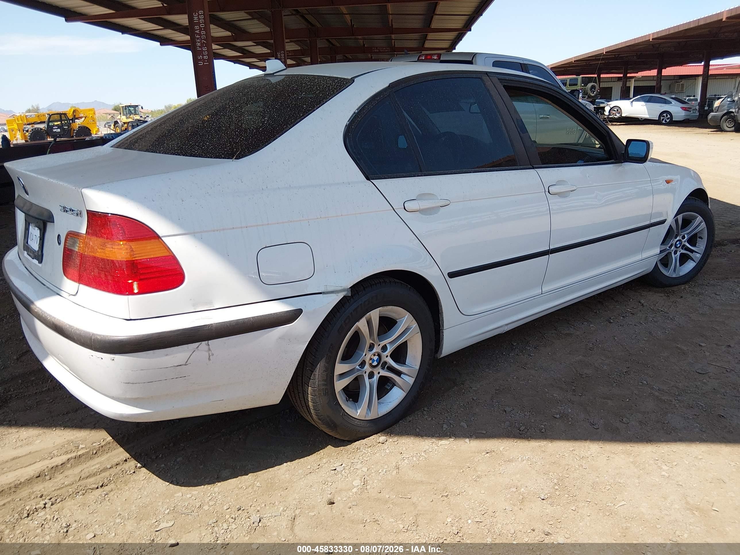 2005 Bmw 325i   Белый vin: WBAEV33425KW18923