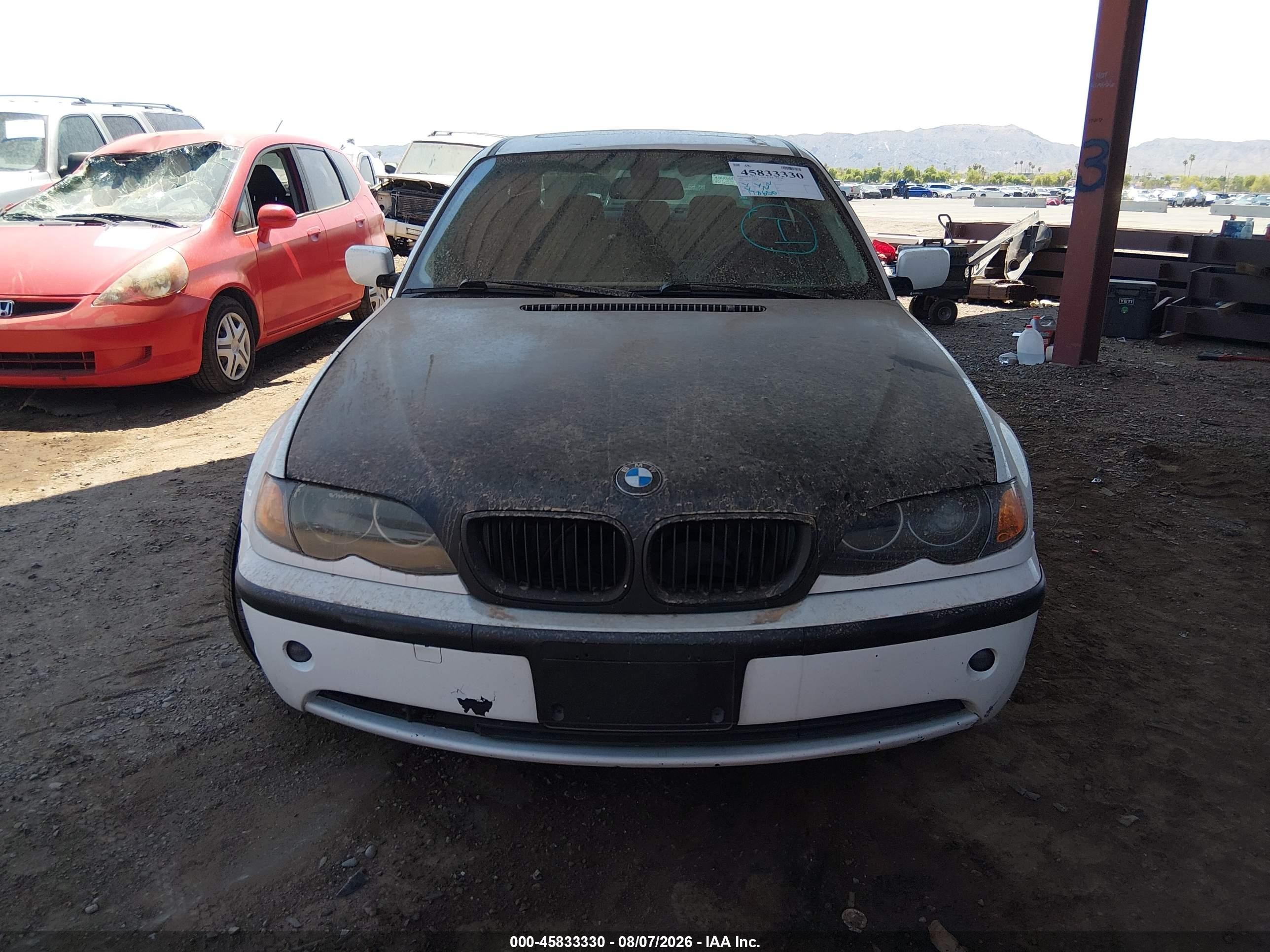 2005 Bmw 325i   Белый vin: WBAEV33425KW18923