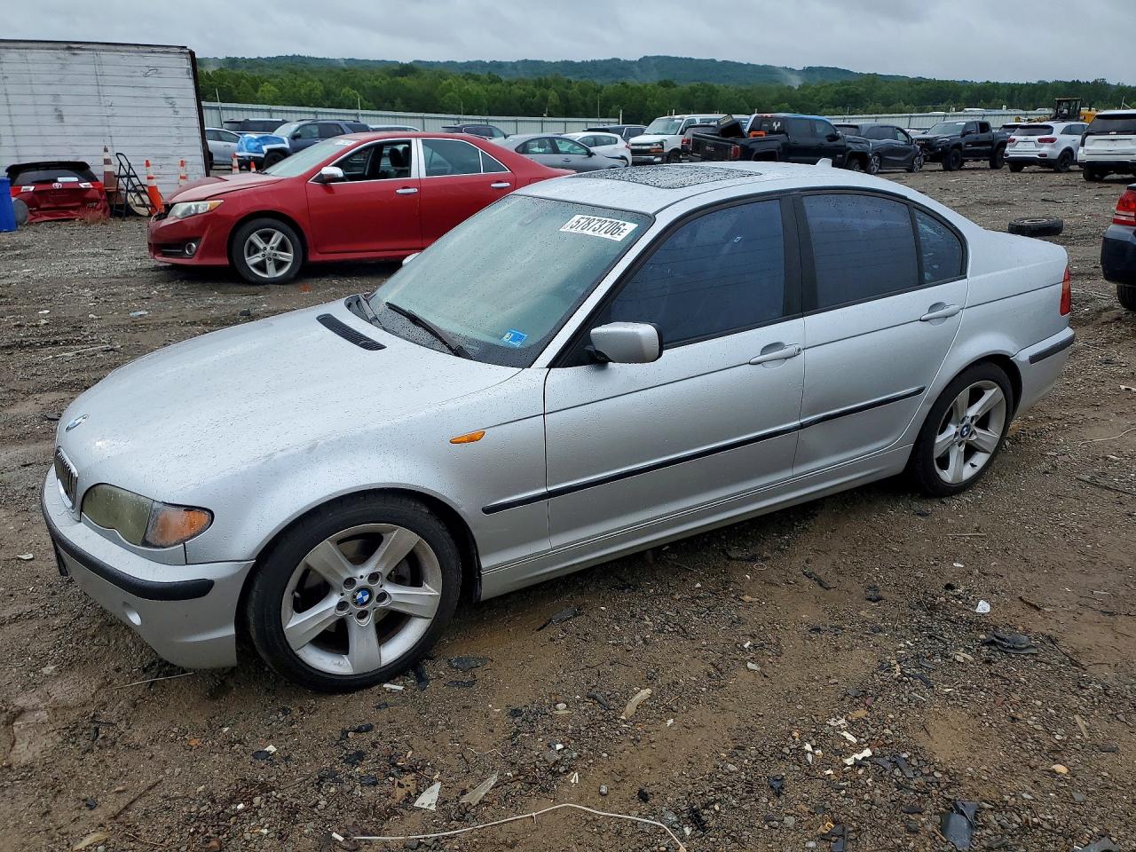 2005 Bmw 325 I Silver vin: WBAEV33435KW16940