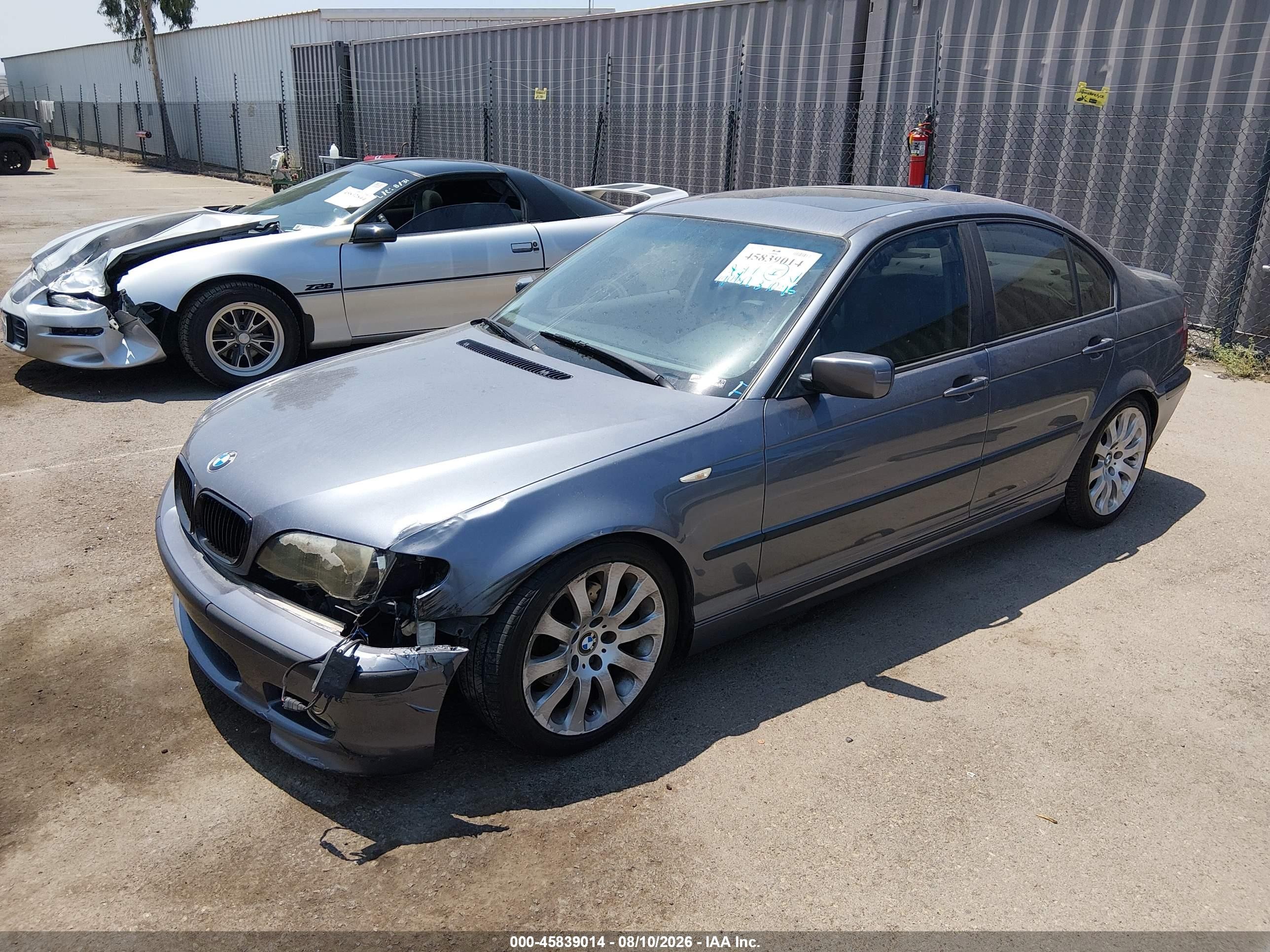 2002 Bmw 325i   Gray vin: WBAEV33442KL55197