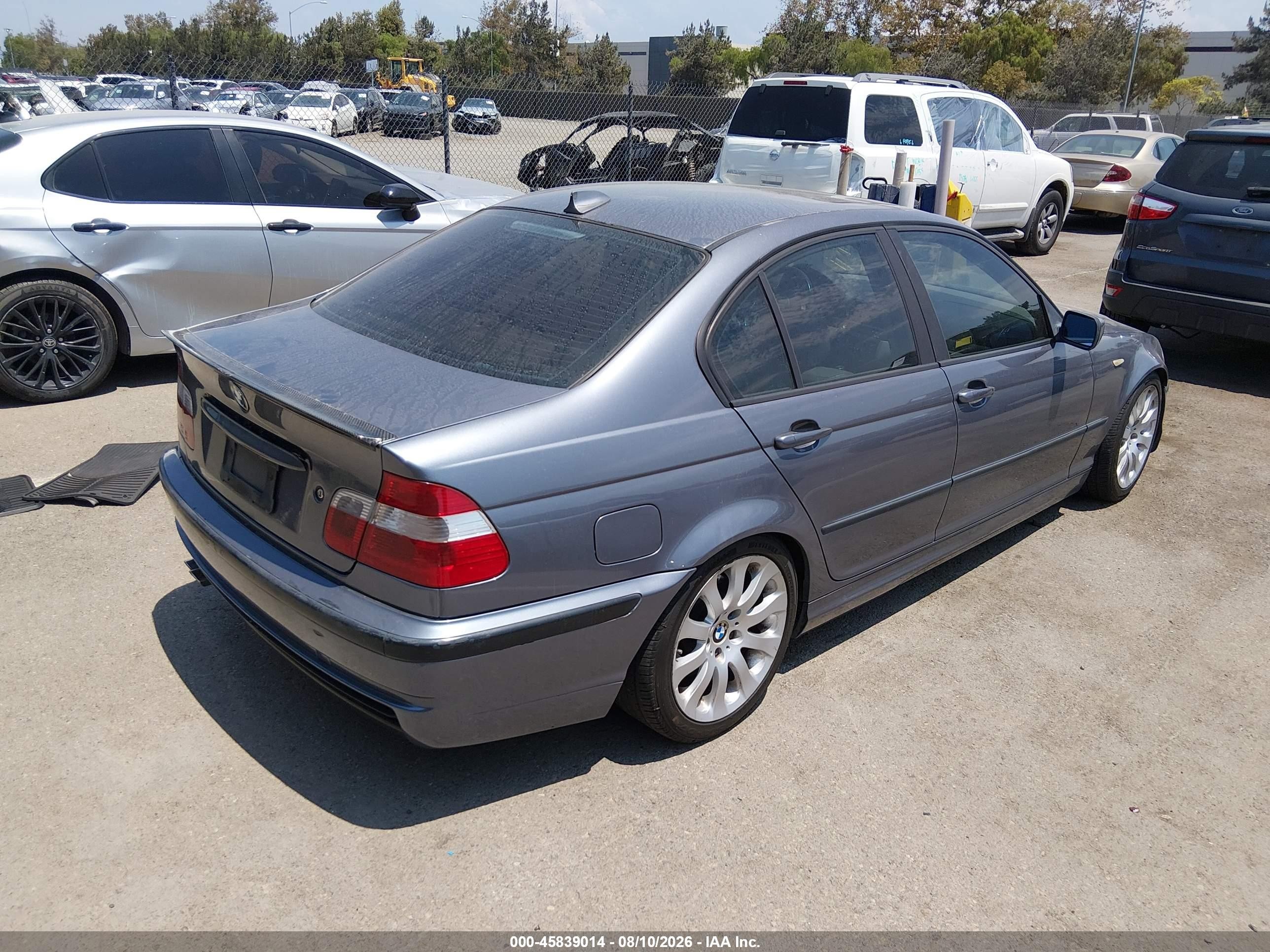 2002 Bmw 325i   Gray vin: WBAEV33442KL55197