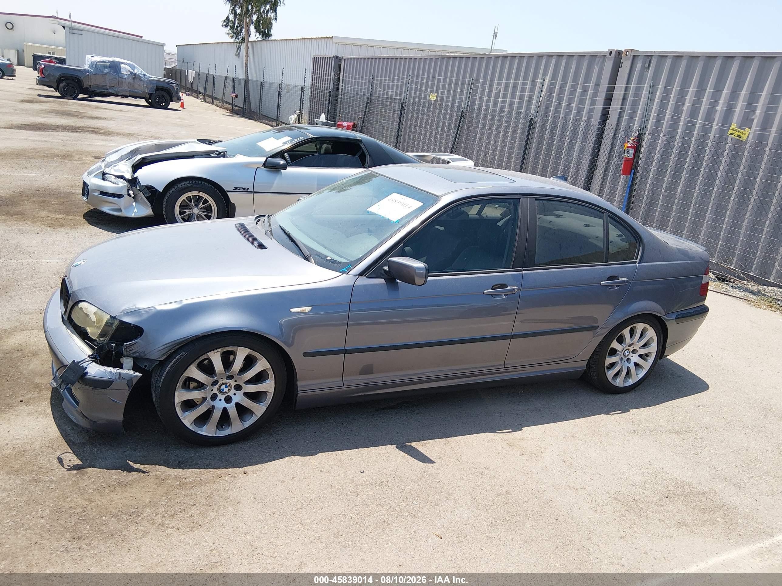 2002 Bmw 325i   Gray vin: WBAEV33442KL55197
