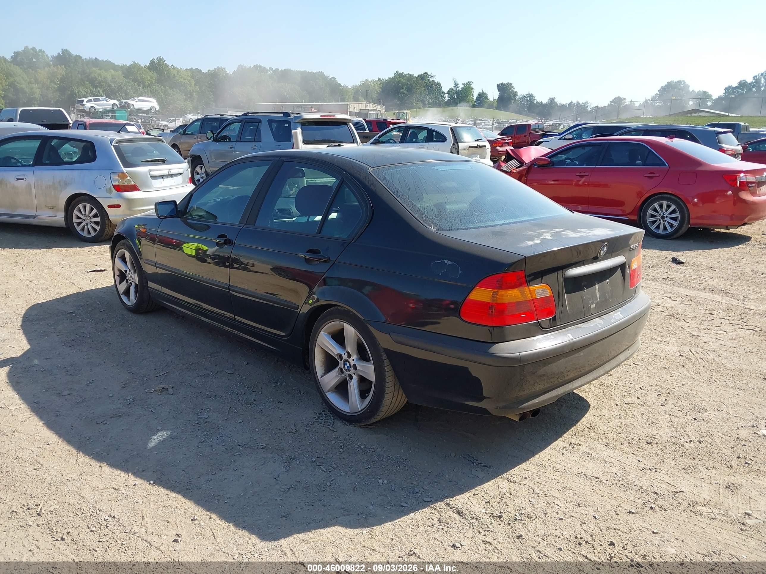 2004 Bmw 325i   Black vin: WBAEV33444KL63044