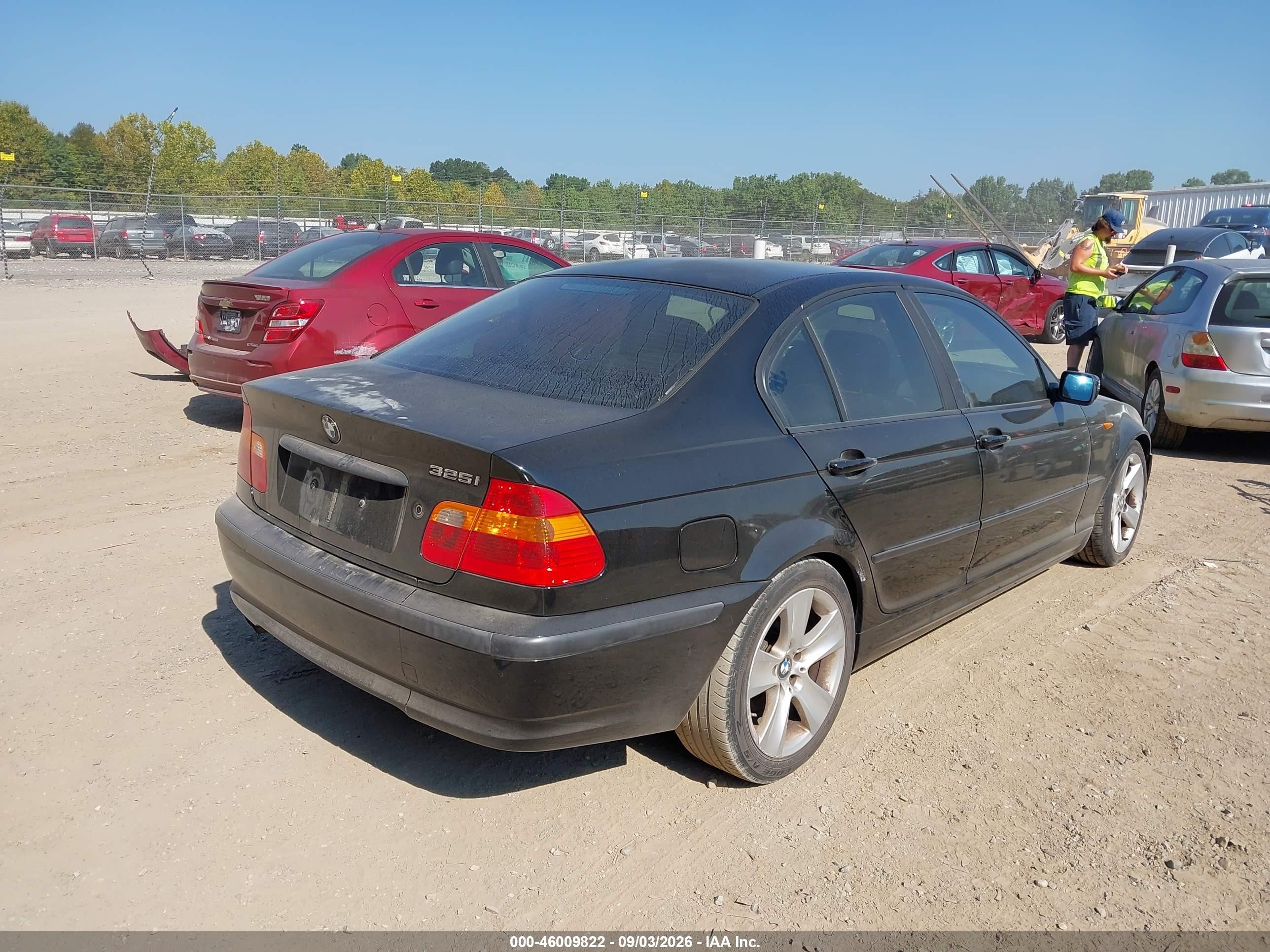 2004 Bmw 325i   Black vin: WBAEV33444KL63044