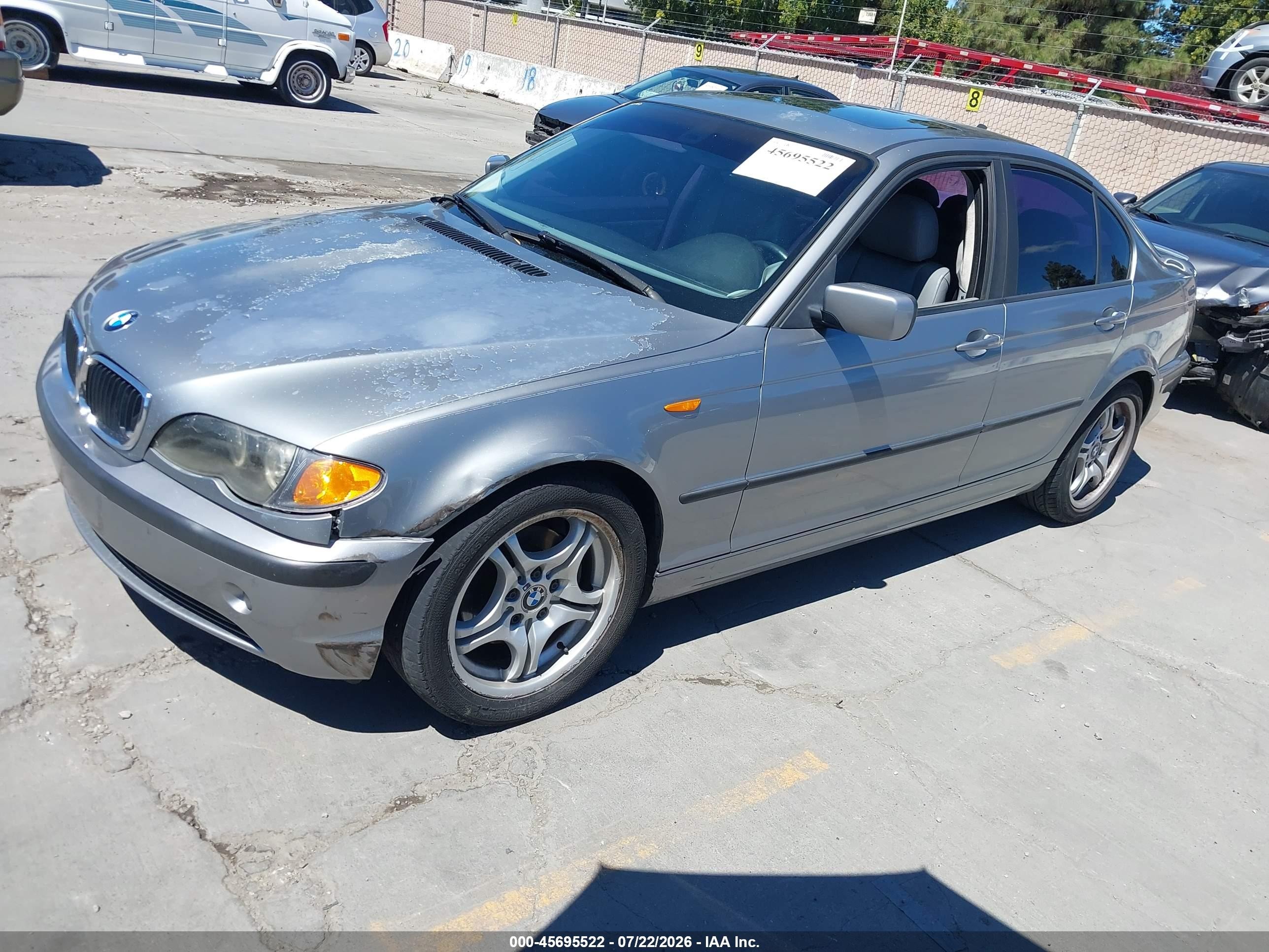 2004 Bmw 325i Gray vin: WBAEV33444KR26822