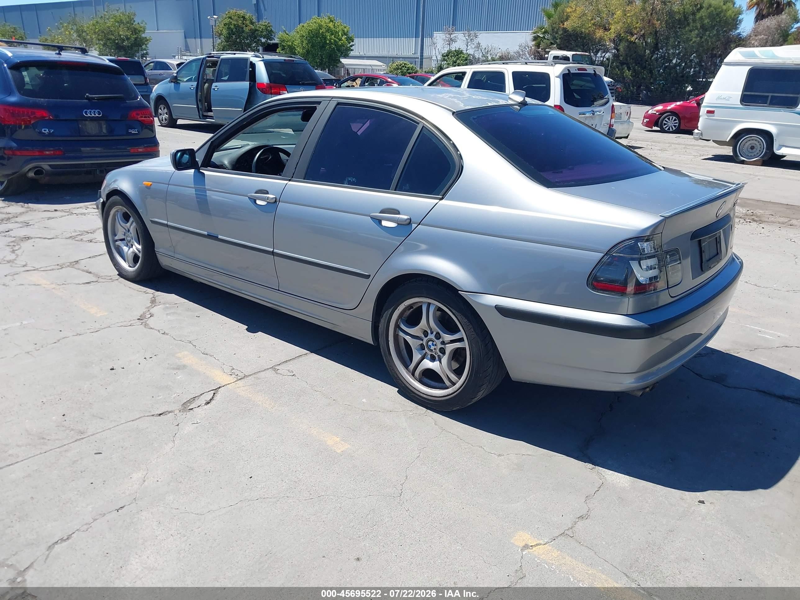 2004 Bmw 325i Gray vin: WBAEV33444KR26822