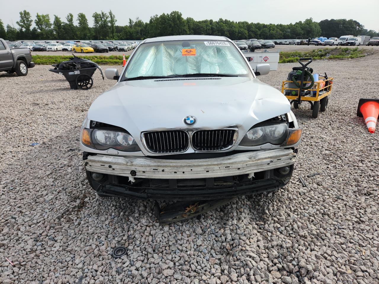 2003 Bmw 325 I Silver vin: WBAEV33453KL80126