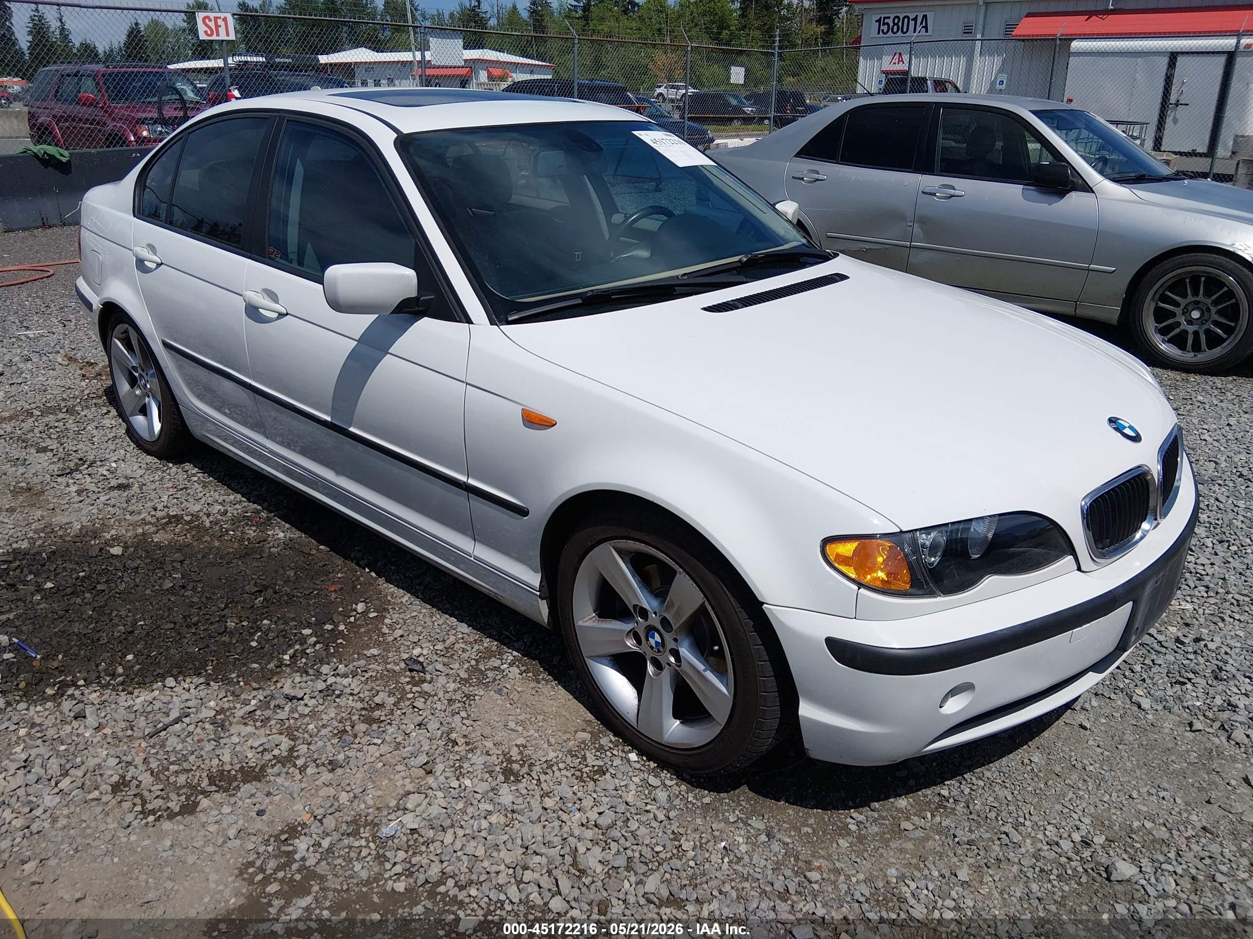 2005 Bmw 325i   White vin: WBAEV33455KW18057