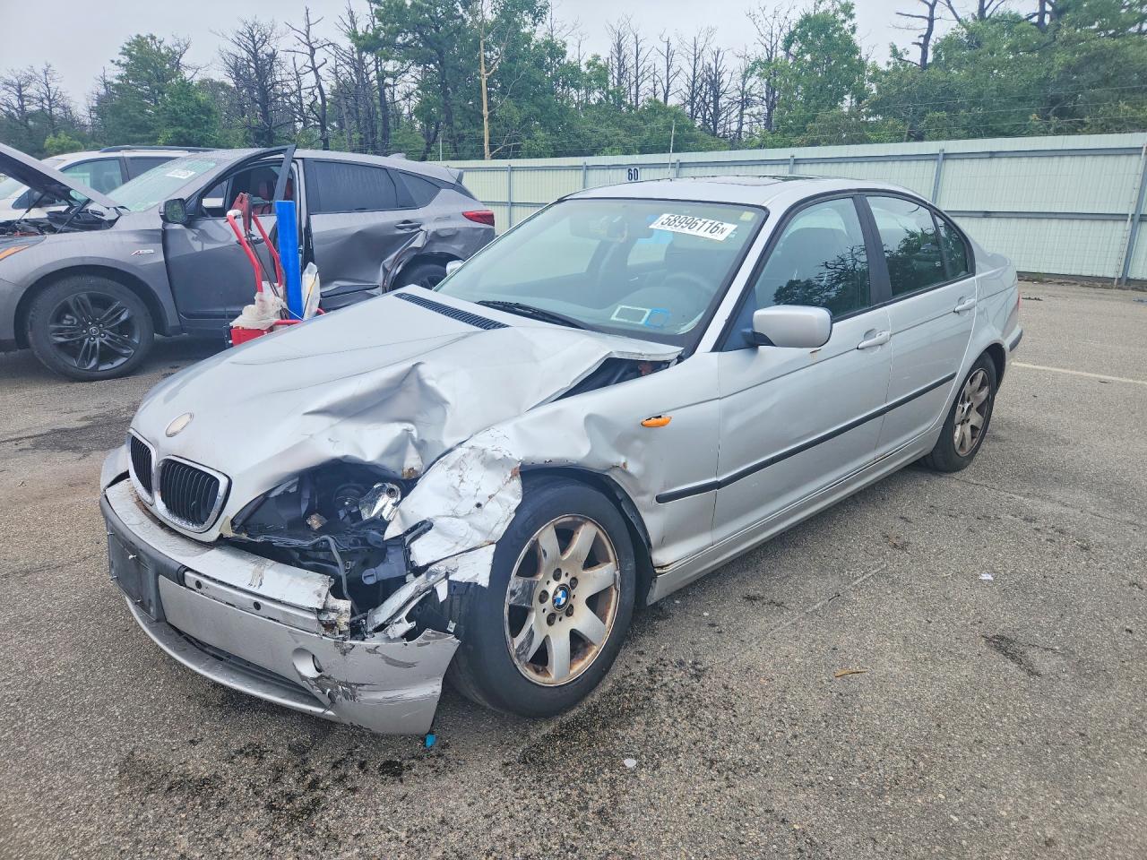 2002 Bmw 325 I Silver vin: WBAEV33462KL67156