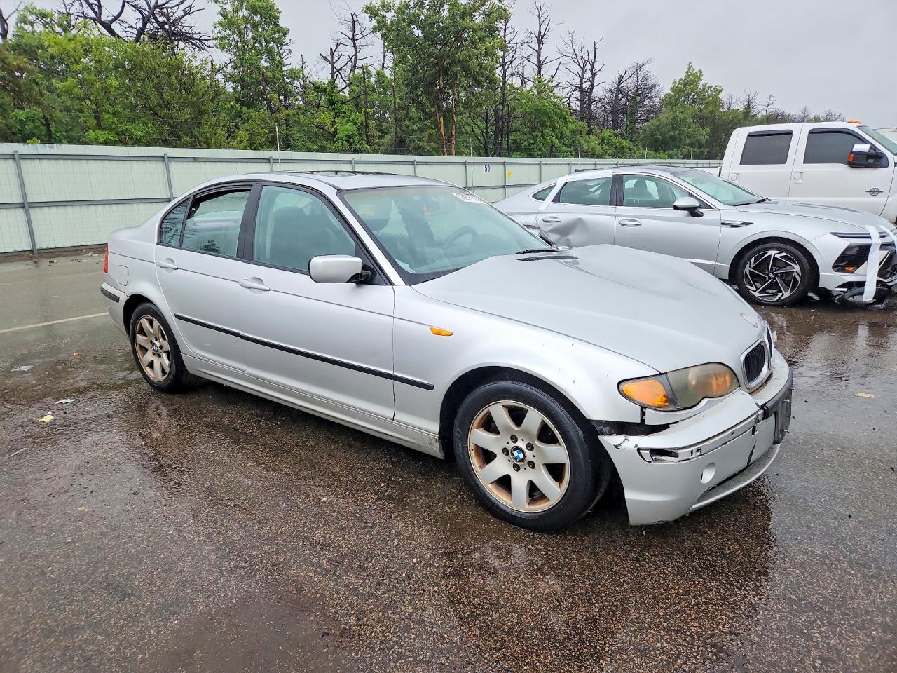 2002 Bmw 325 I Silver vin: WBAEV33462KL67156