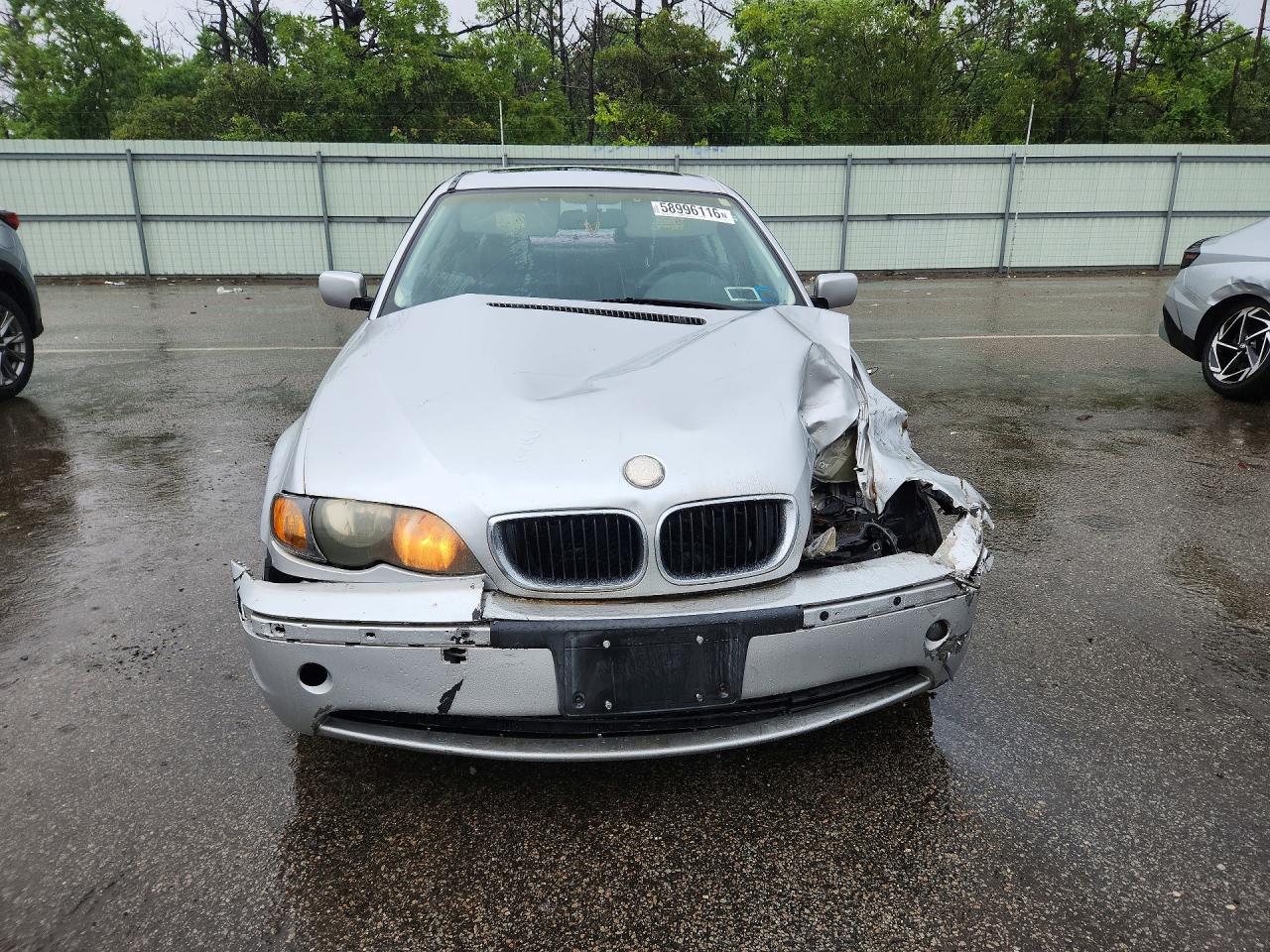 2002 Bmw 325 I Silver vin: WBAEV33462KL67156