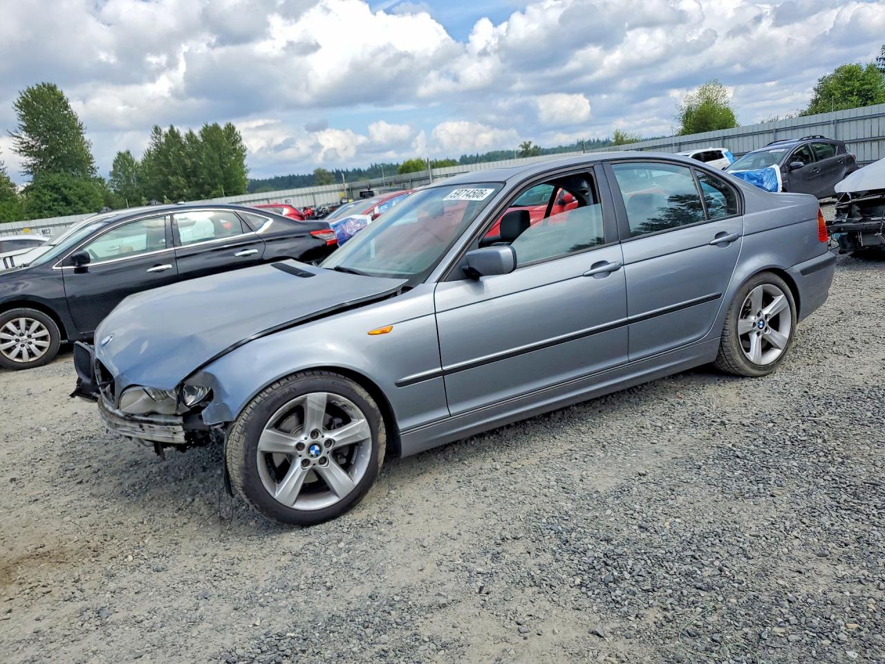 2005 Bmw 325 I Gray vin: WBAEV33465KW17435