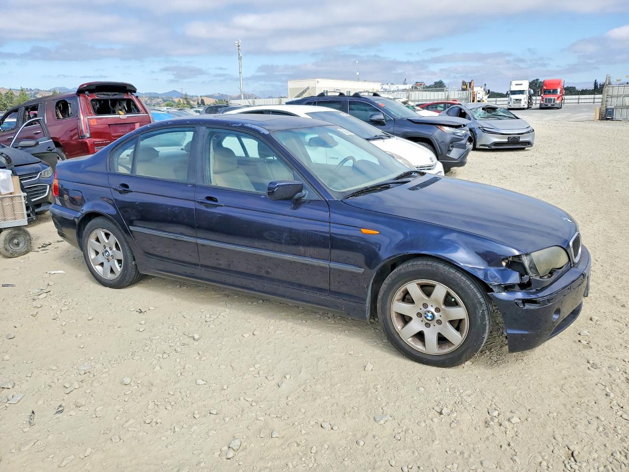 2002 Bmw 325 I Blue vin: WBAEV33472KL68736