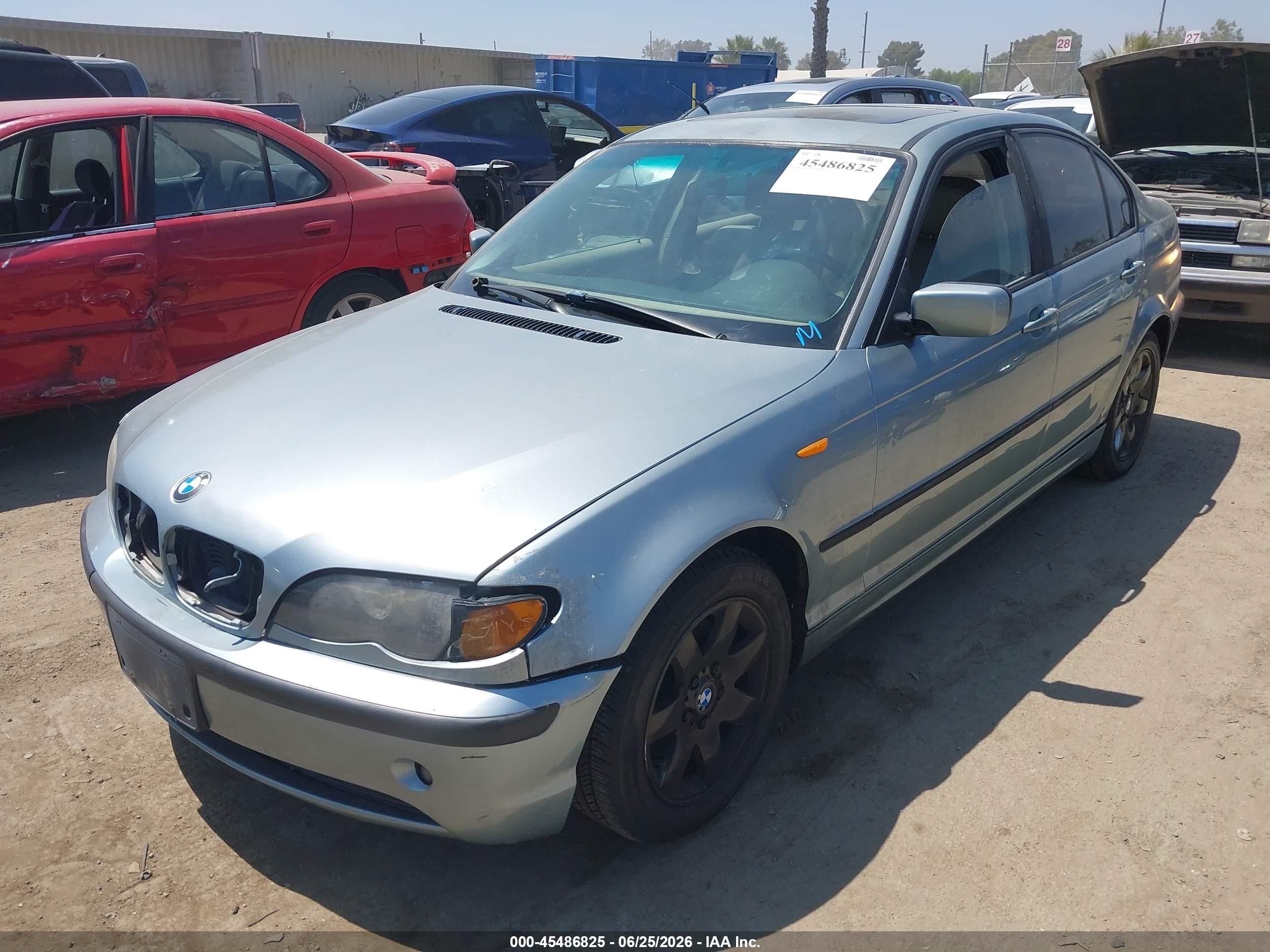 2002 Bmw 3 Series 325i Teal vin: WBAEV33492KL75641