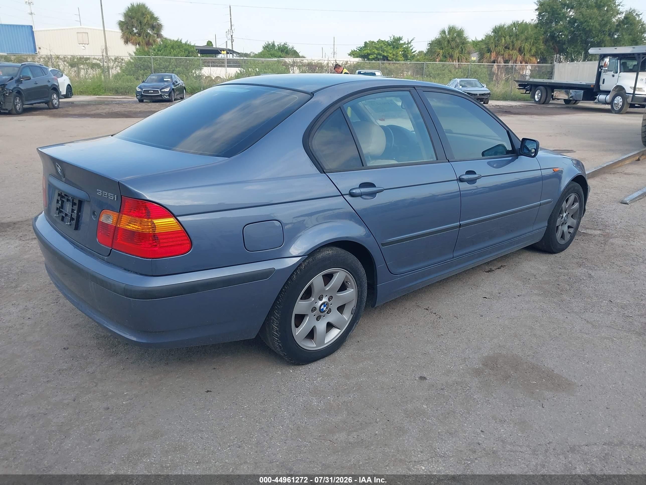 2005 Bmw 325i   Blue vin: WBAEV33495KW19938