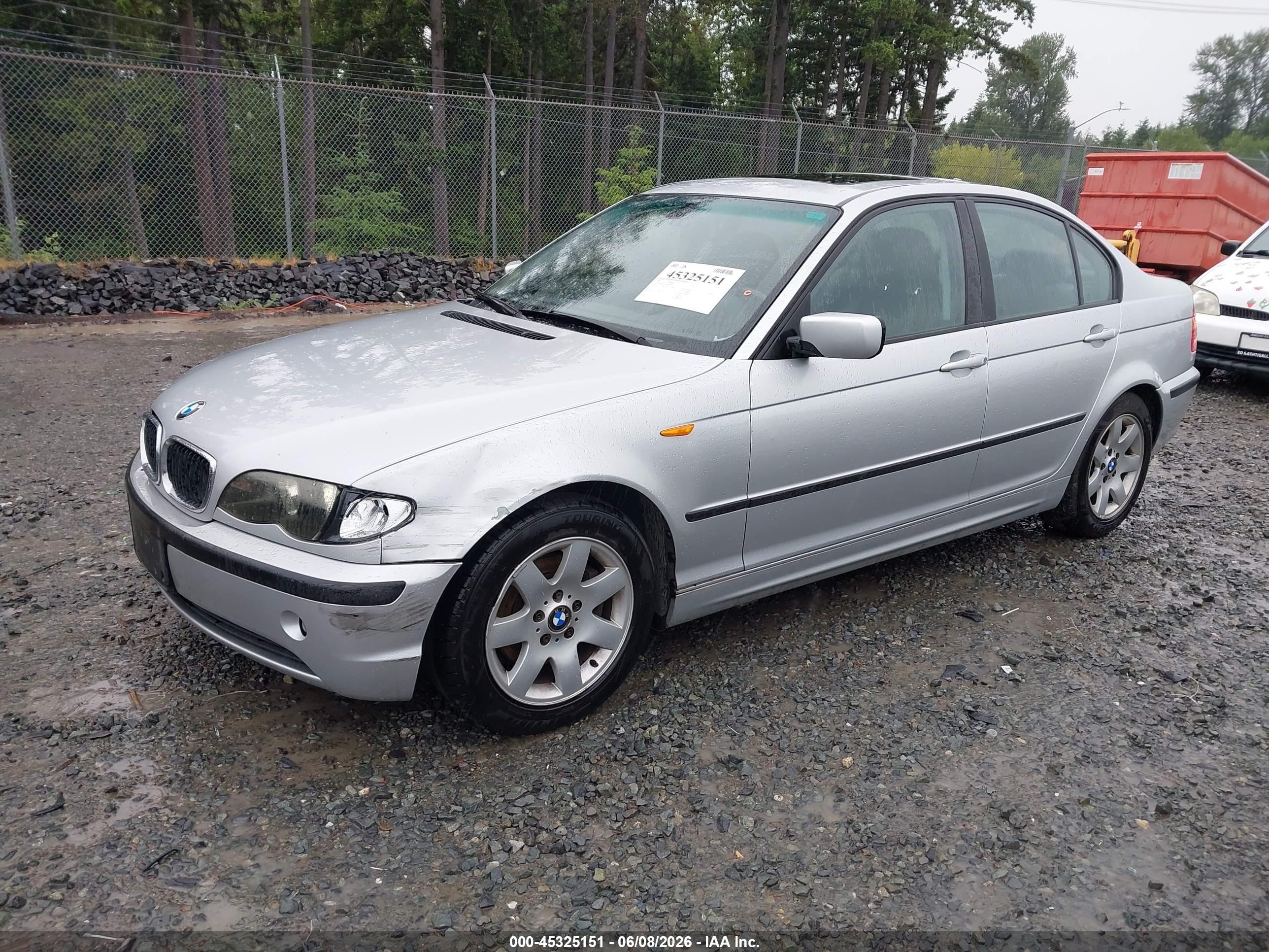 2005 Bmw 325i   Silver vin: WBAEV33495KX09624