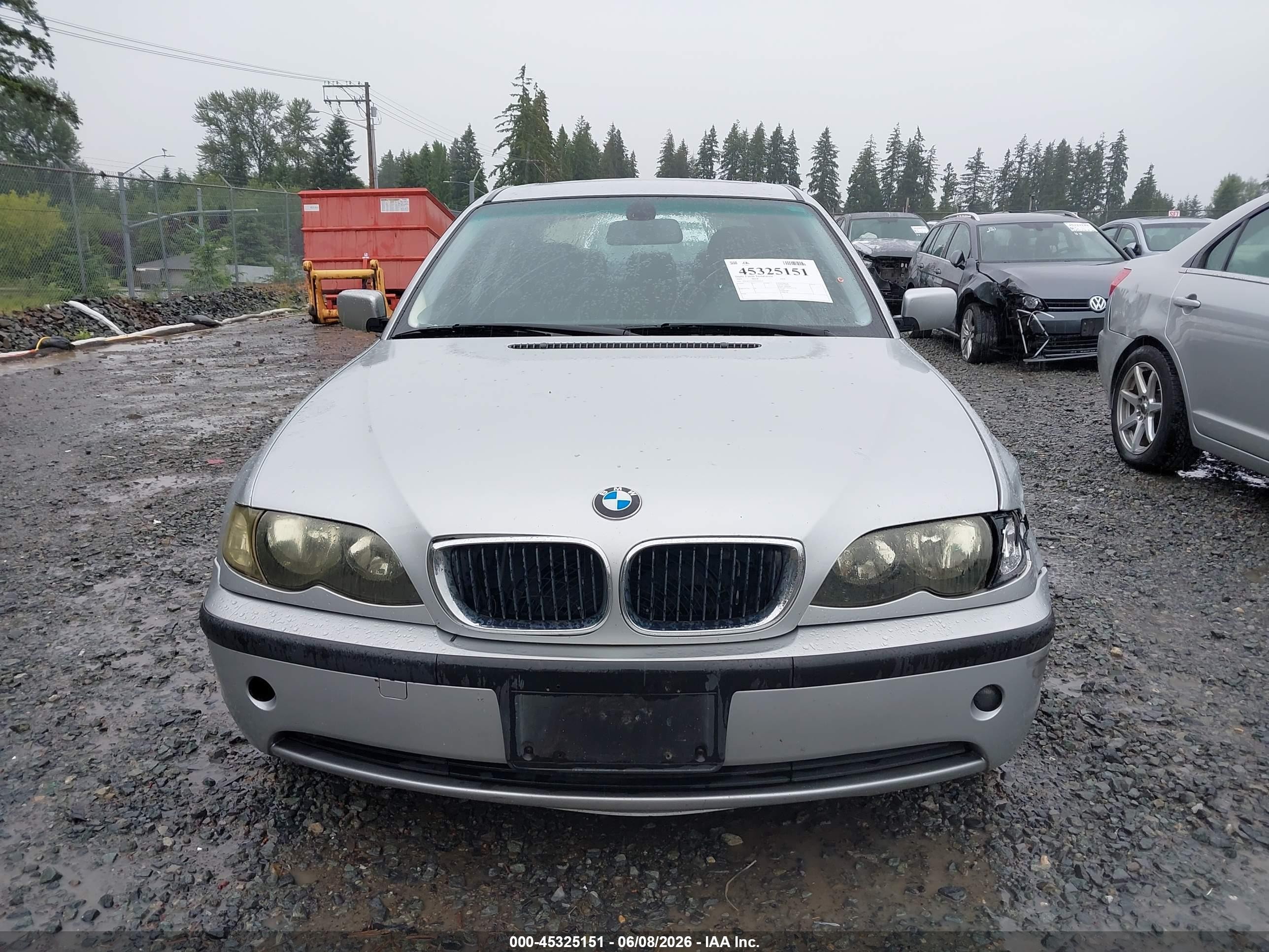2005 Bmw 325i   Silver vin: WBAEV33495KX09624