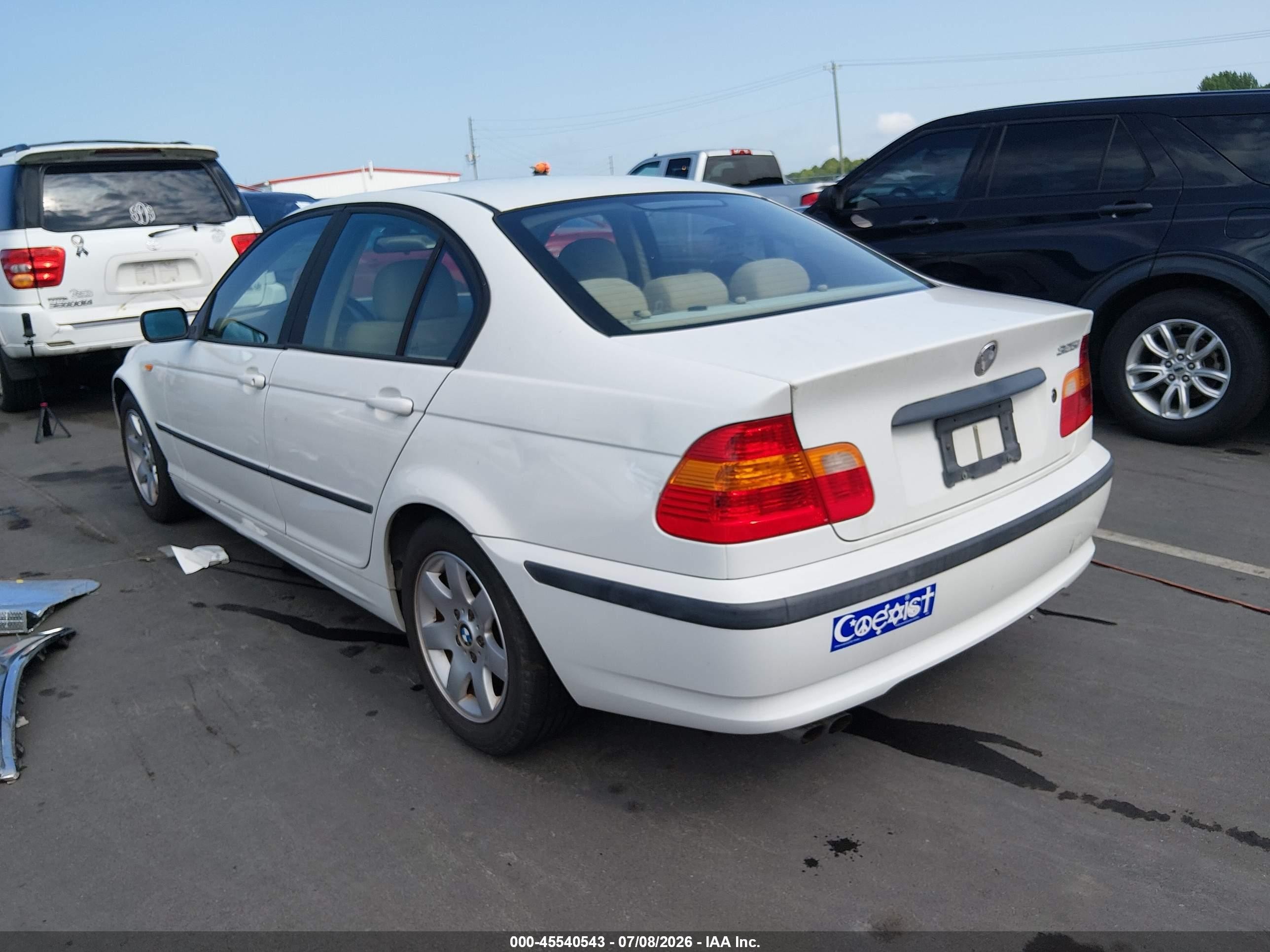2004 Bmw 325i   White vin: WBAEV334X4KL61833