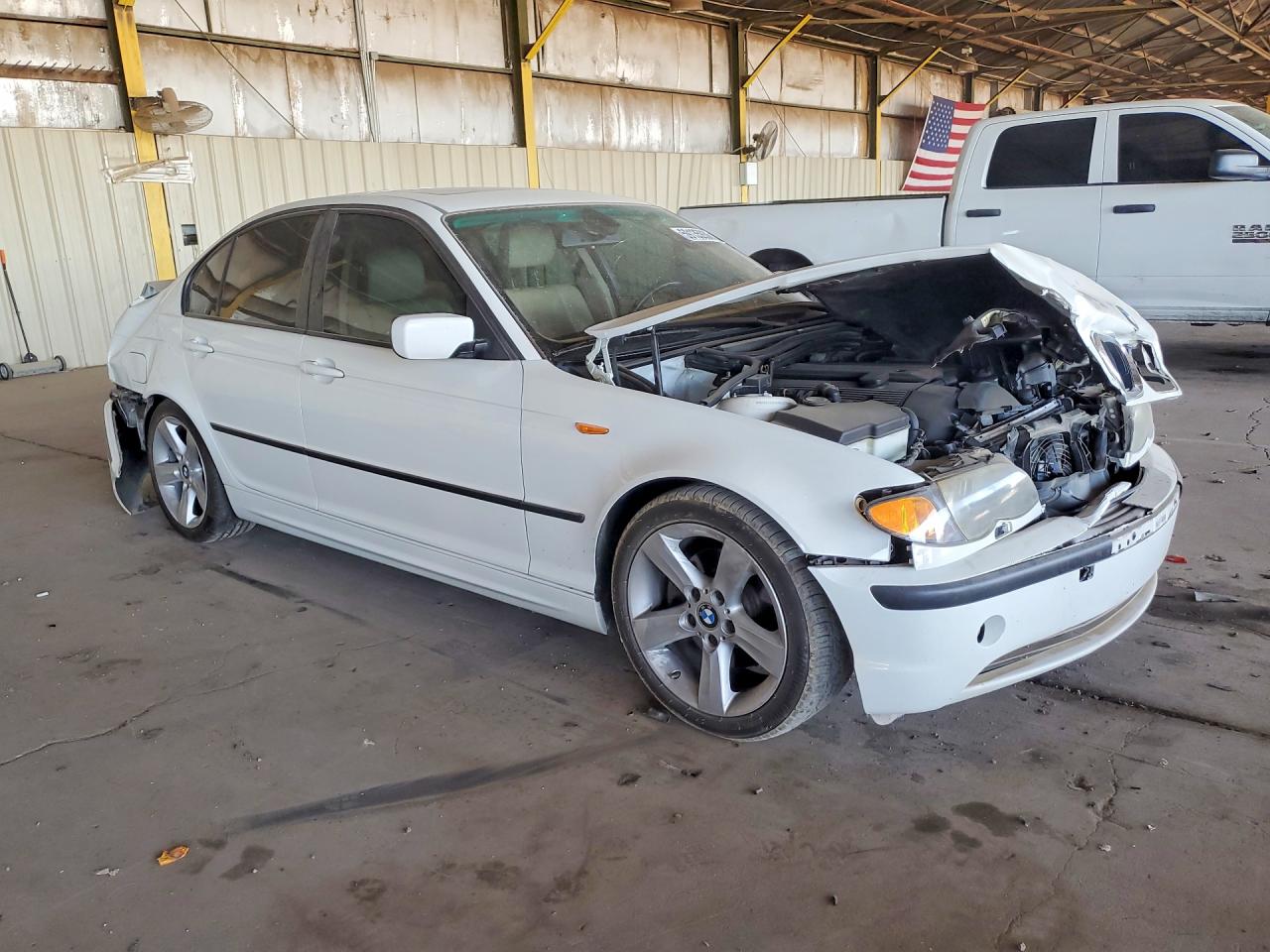 2004 Bmw 325 I White vin: WBAEV334X4KR30356
