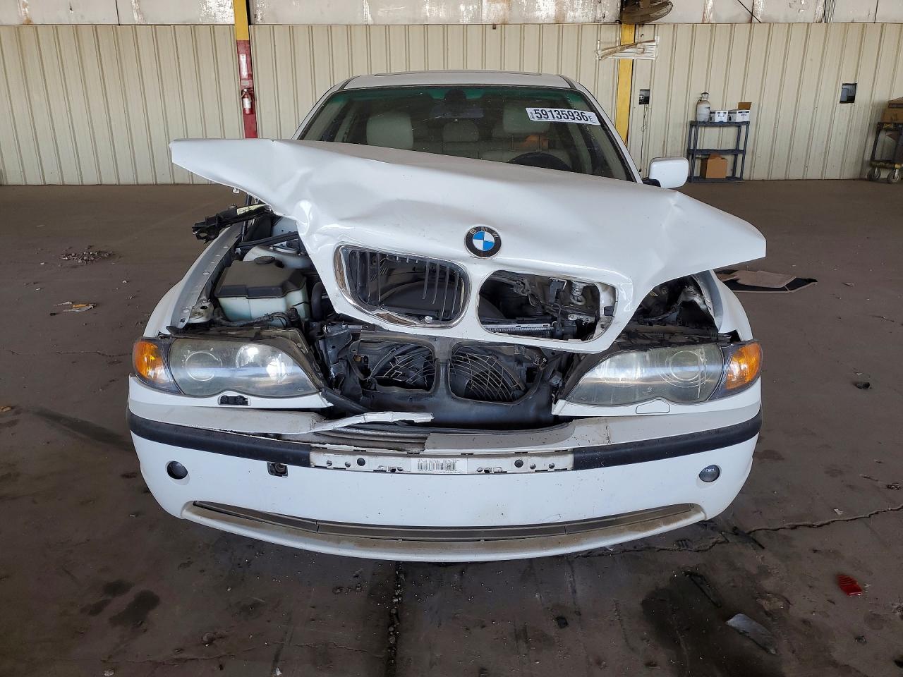 2004 Bmw 325 I White vin: WBAEV334X4KR30356
