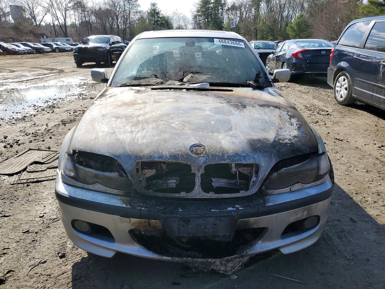 2004 Bmw 330 I Silver vin: WBAEV53404KM07858