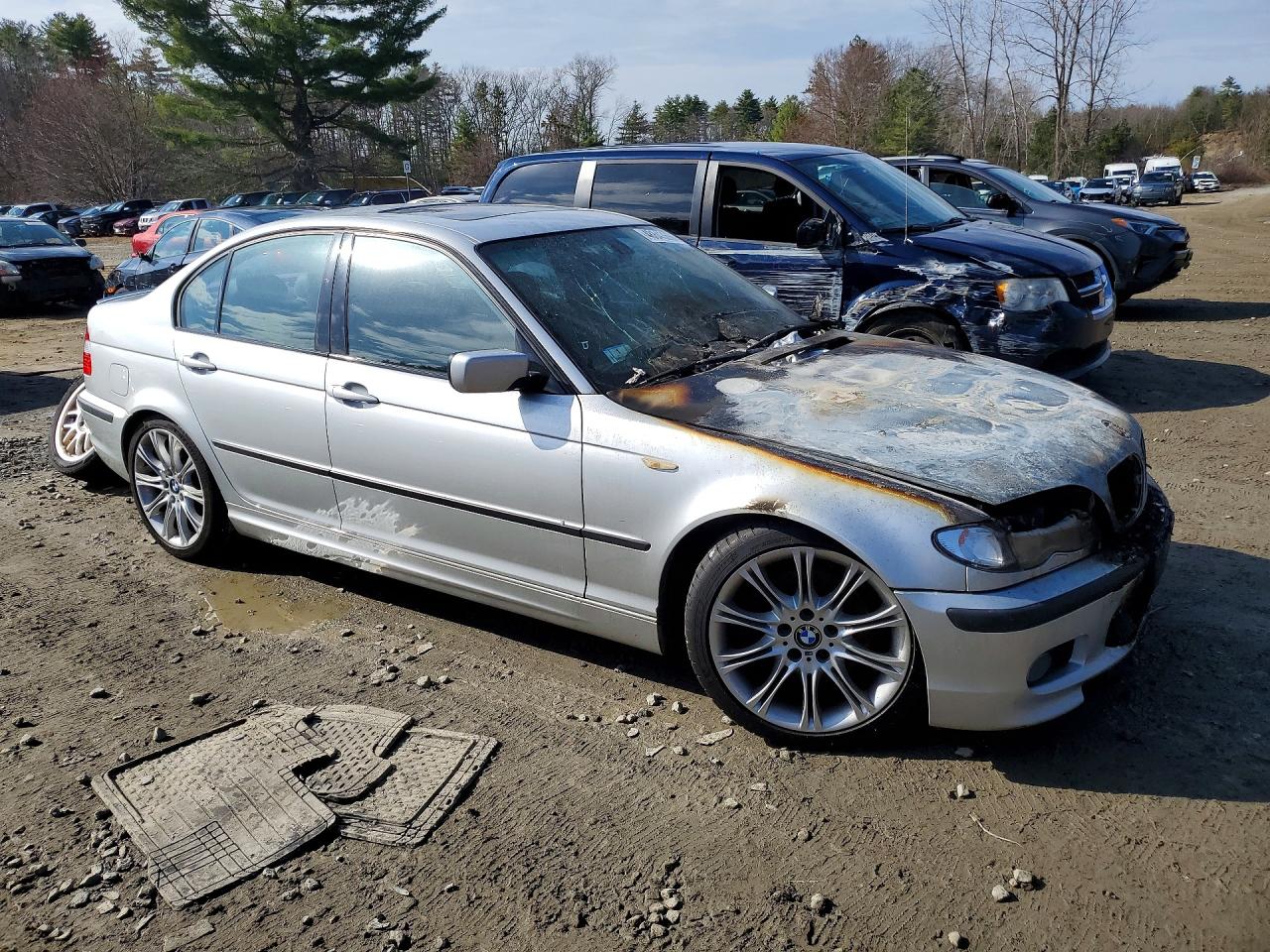 2004 Bmw 330 I Silver vin: WBAEV53404KM07858