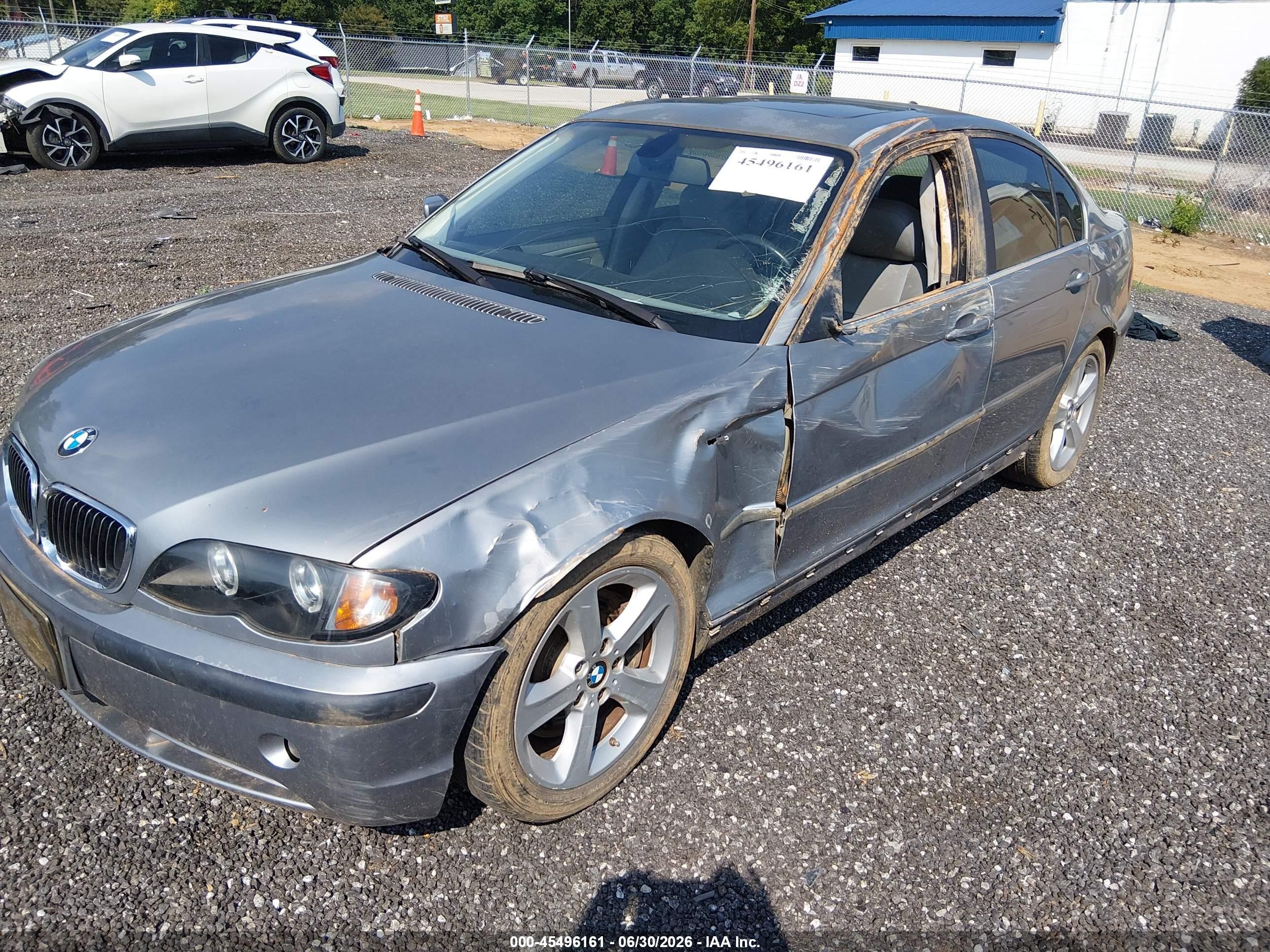2004 Bmw 330i   Silver vin: WBAEV53424KM35306