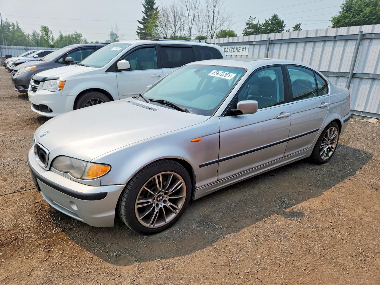 2003 Bmw 330 I Silver vin: WBAEV53453KM04551