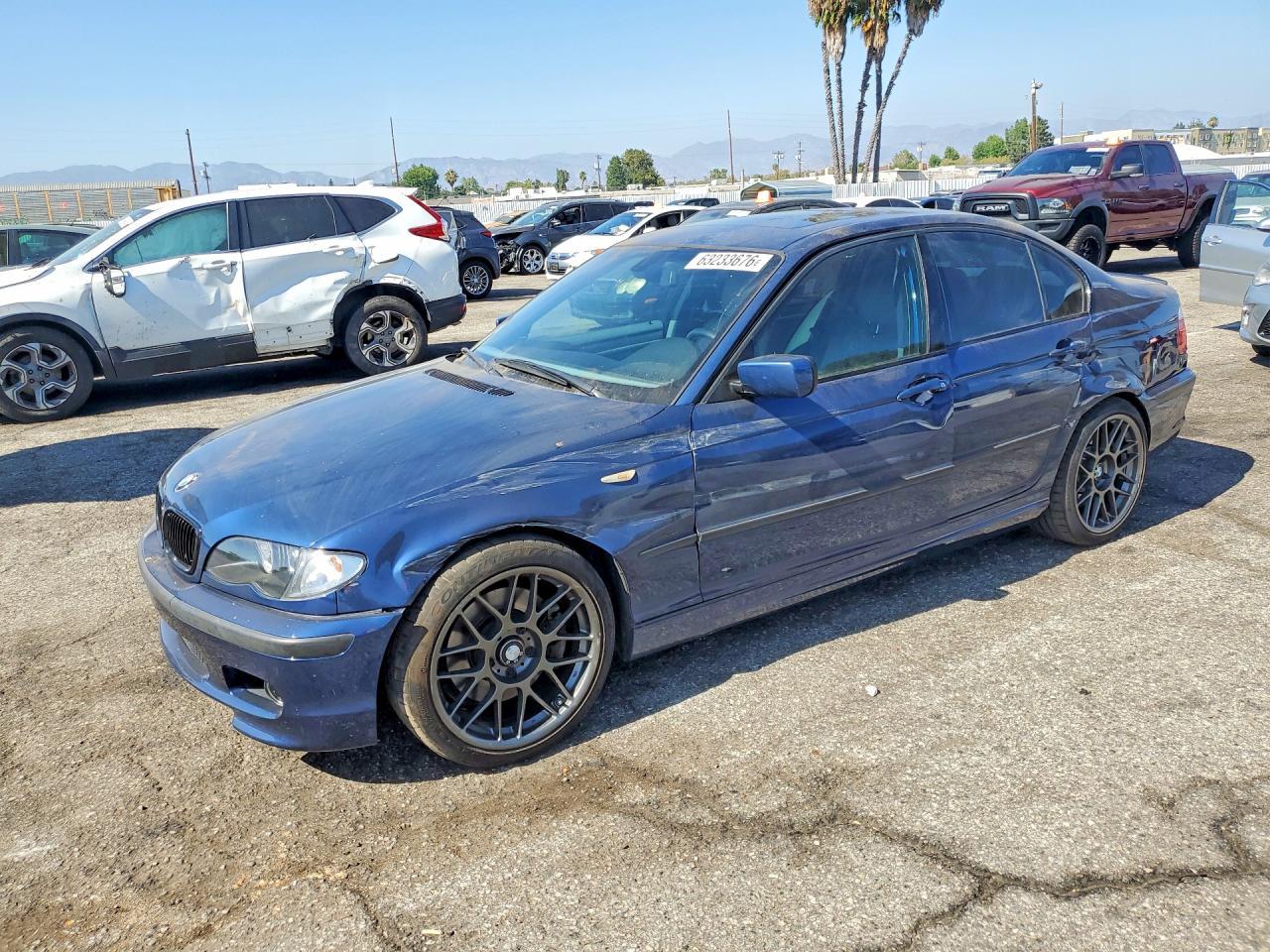2004 Bmw 330 I Blue vin: WBAEV53454KM06317