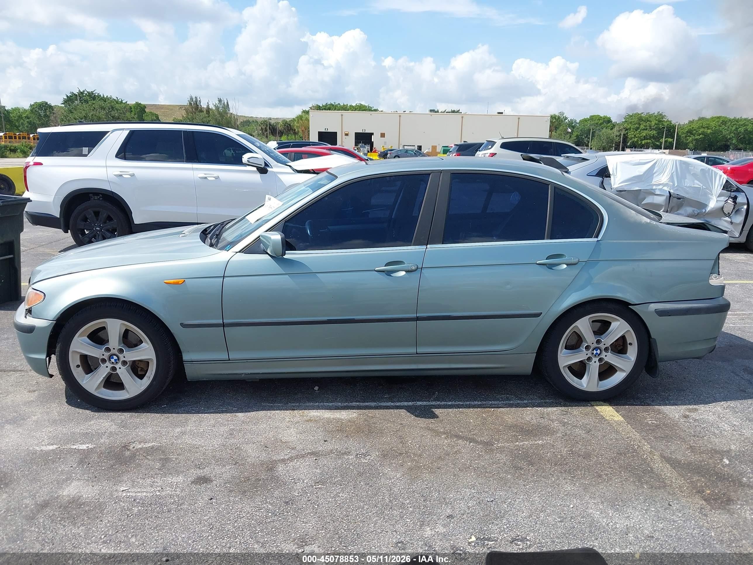 2004 Bmw 330i   Silver vin: WBAEV53464KM37236