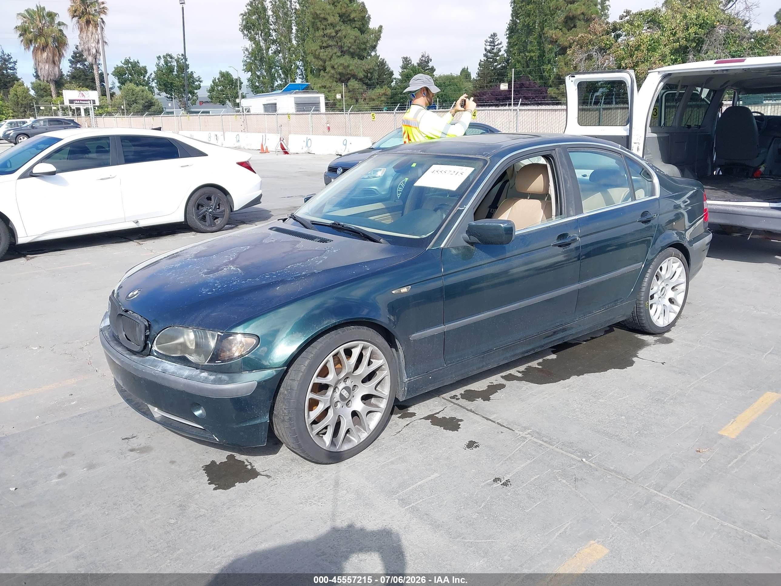 2002 Bmw 3 Series 330i Green vin: WBAEV53472KM15209
