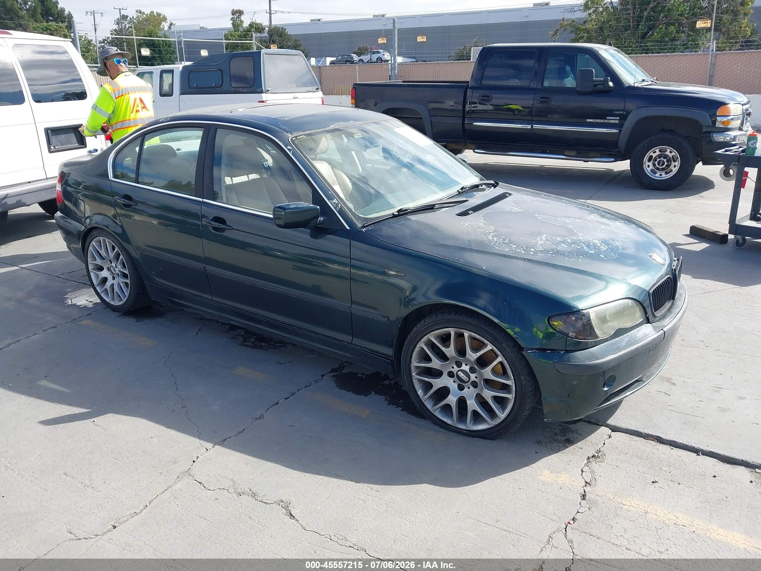 2002 Bmw 3 Series 330i Green vin: WBAEV53472KM15209